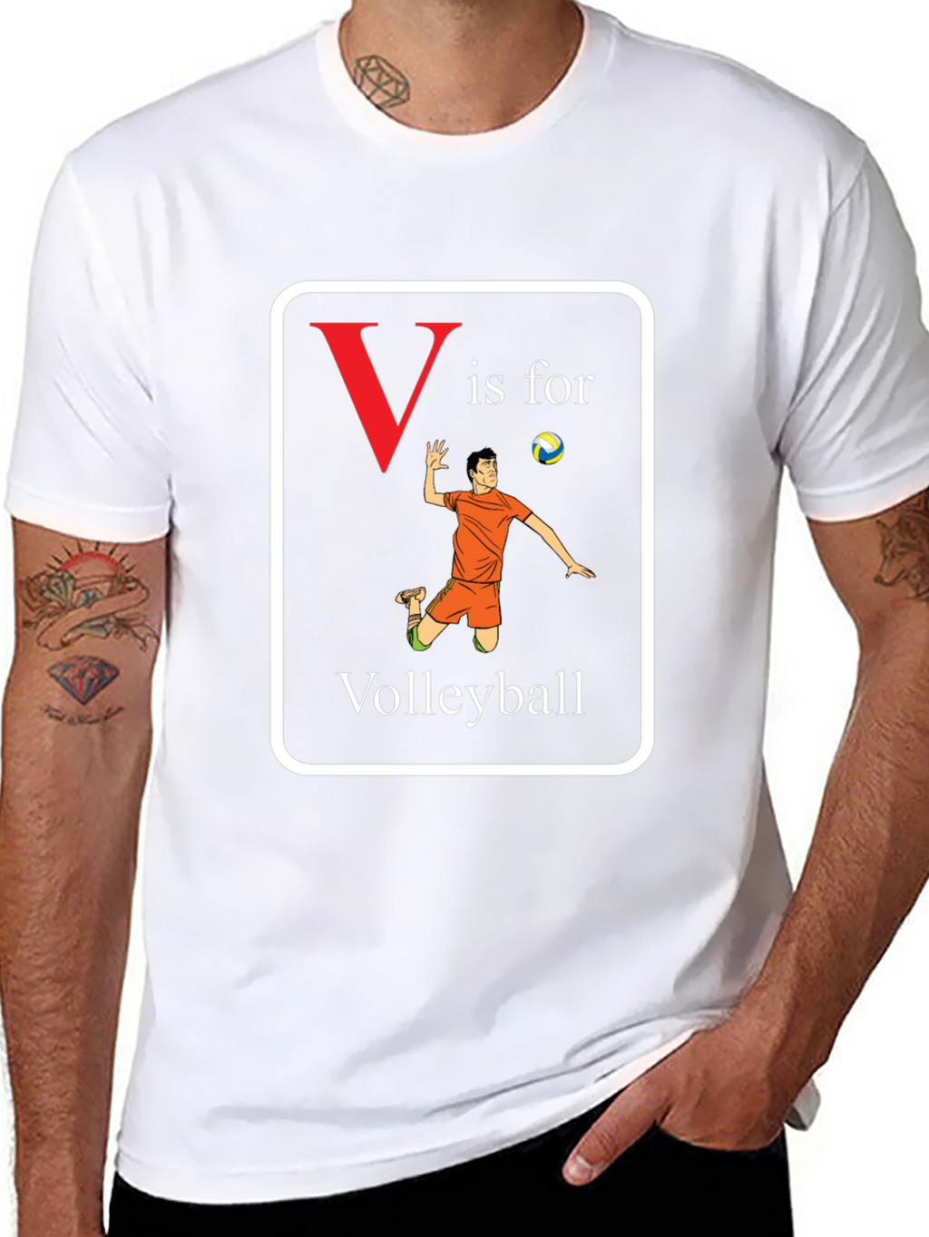 V is for Volleyball T-Shirt