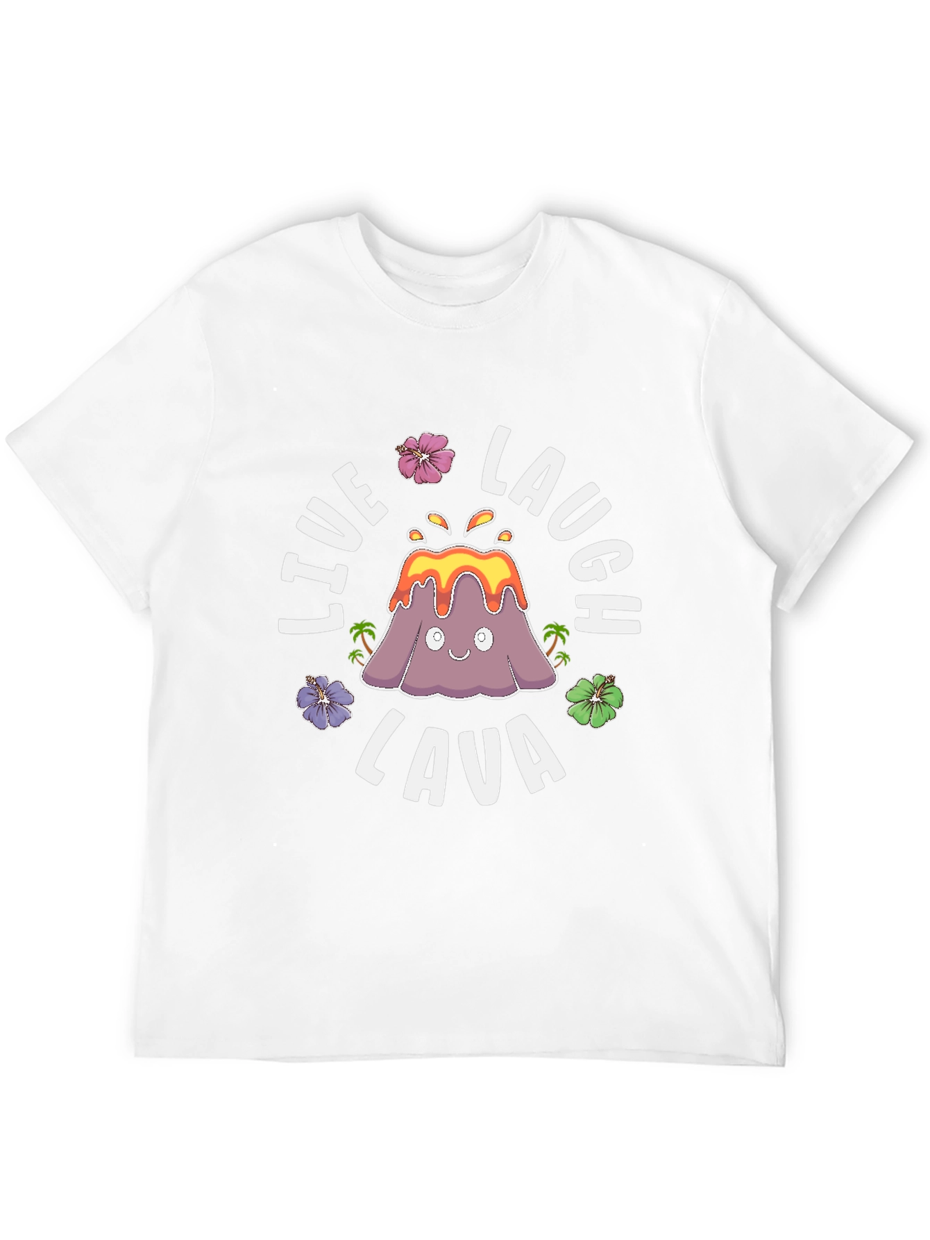 Live Laugh Lava Funny Volcano Graphic T-Shirt