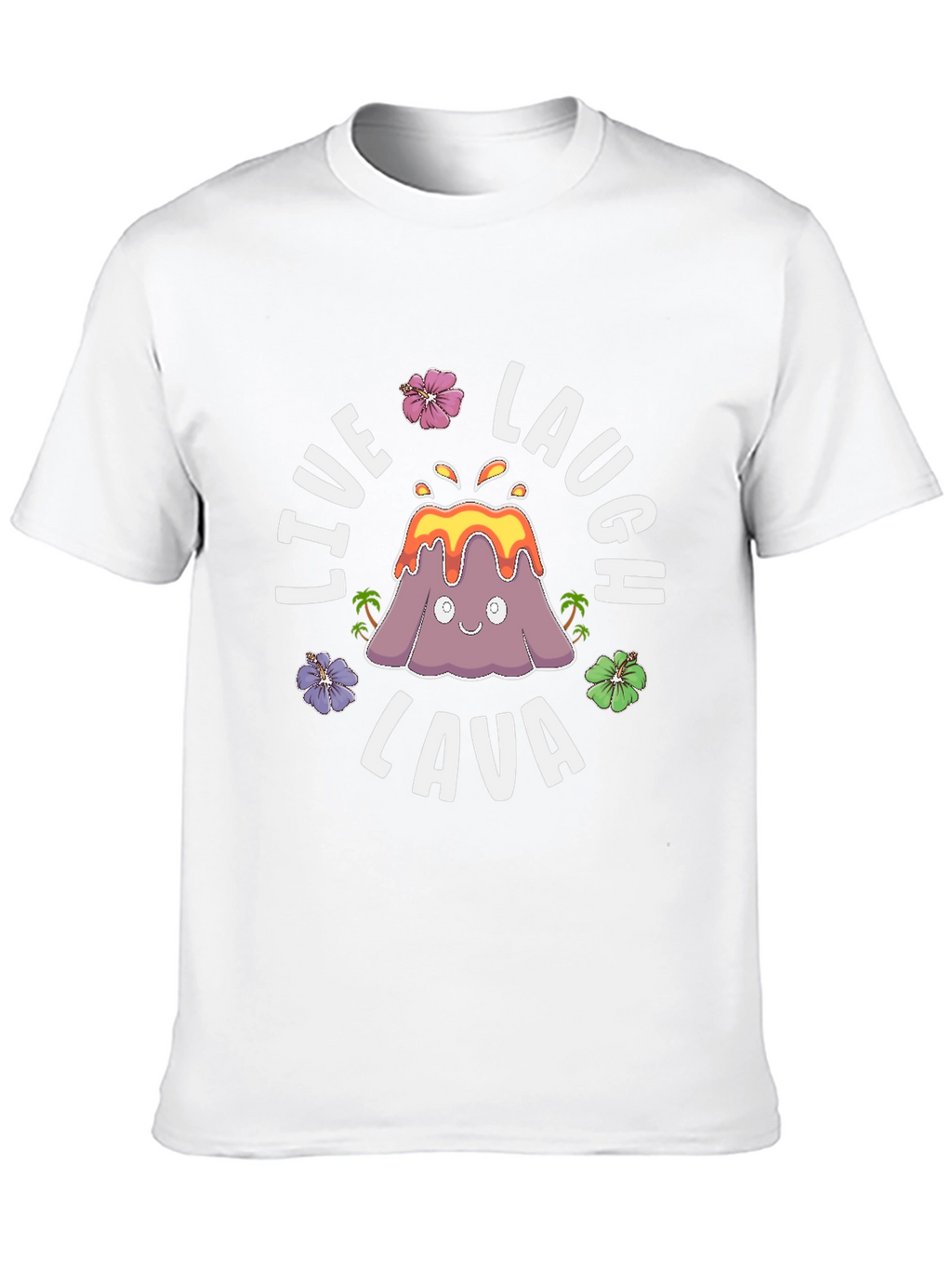Live Laugh Lava Funny Volcano Graphic T-Shirt