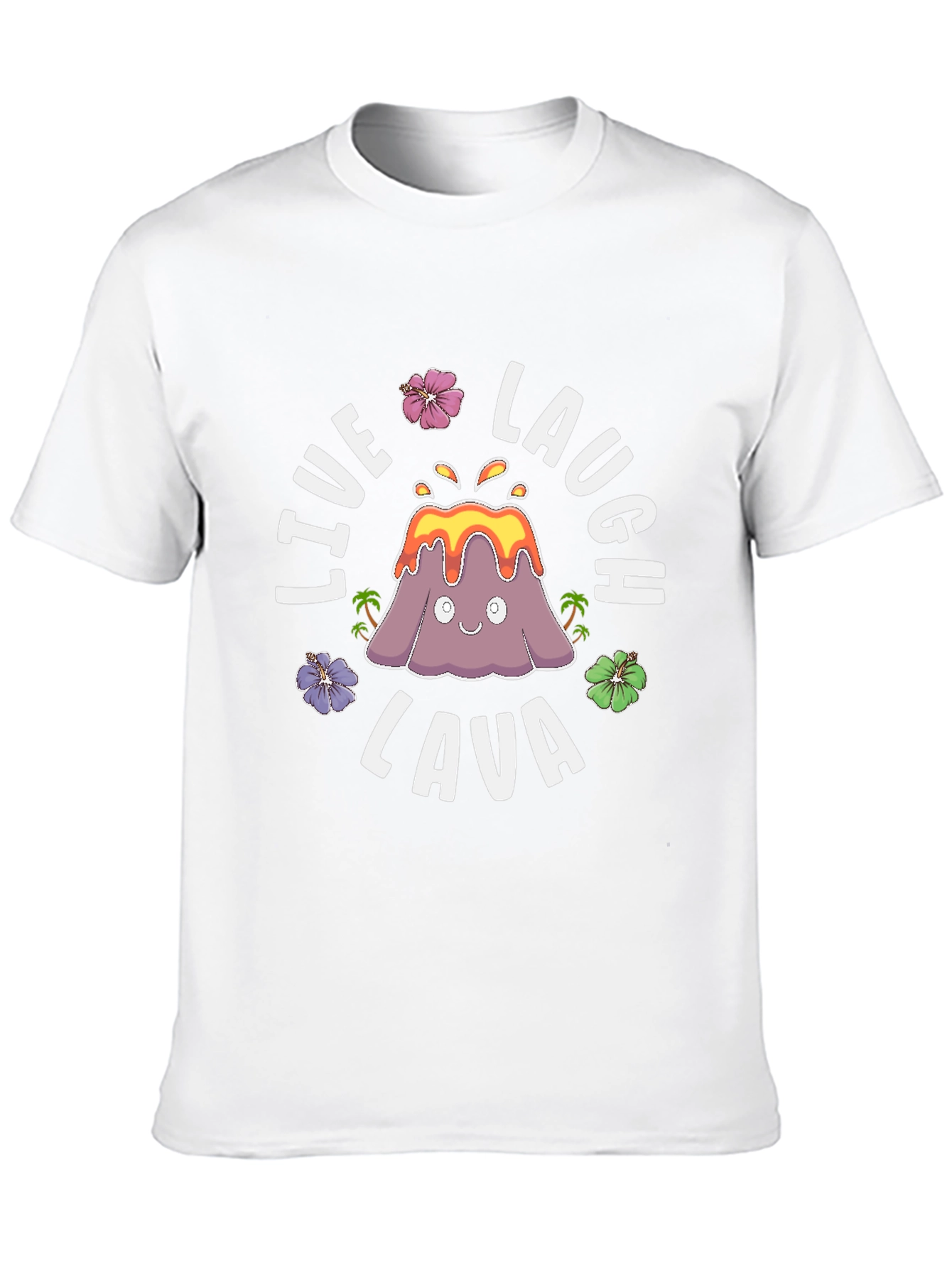Live Laugh Lava Funny Volcano Graphic T-Shirt