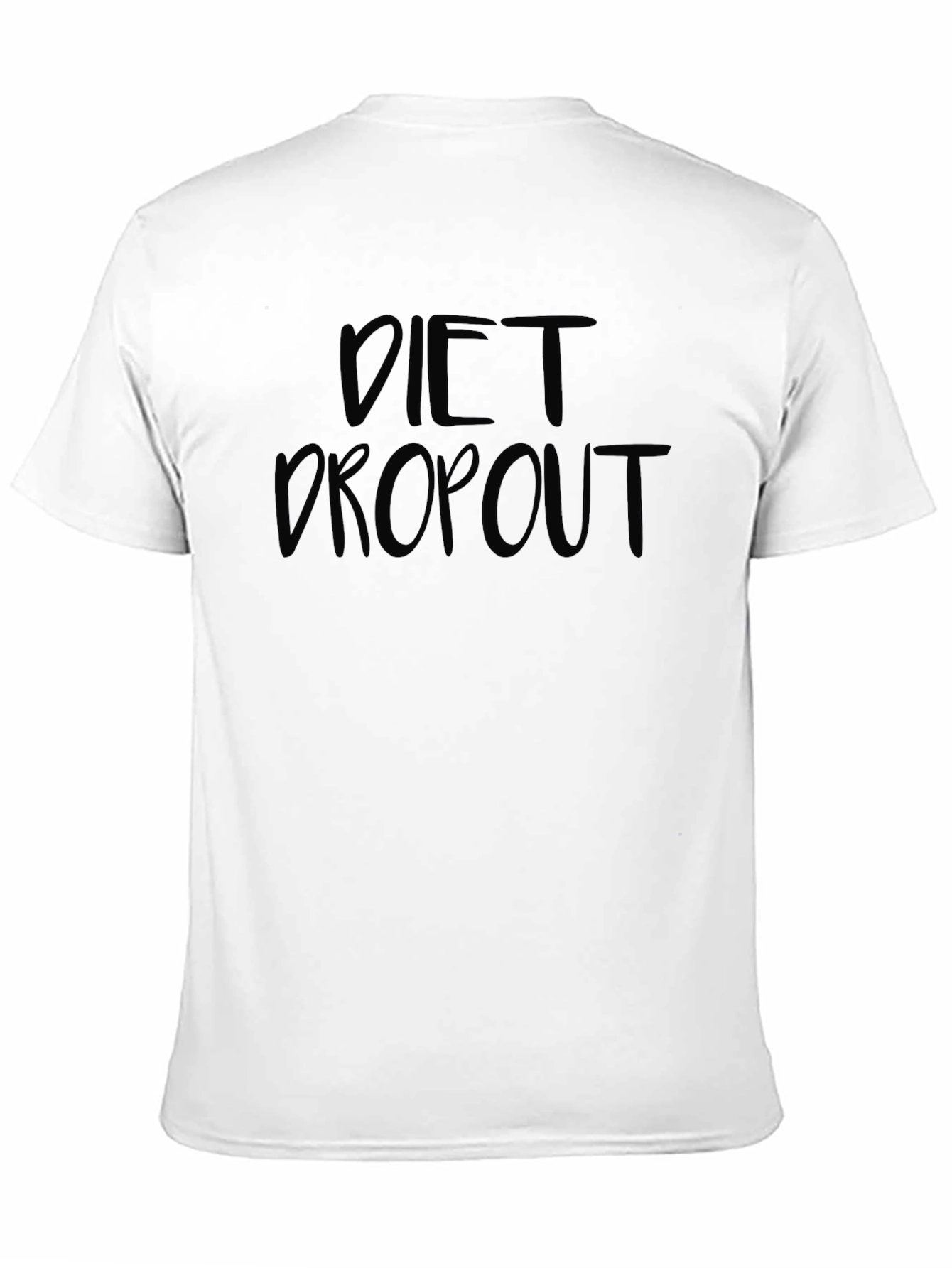Diet Dropout Black Crew Neck T-Shirt