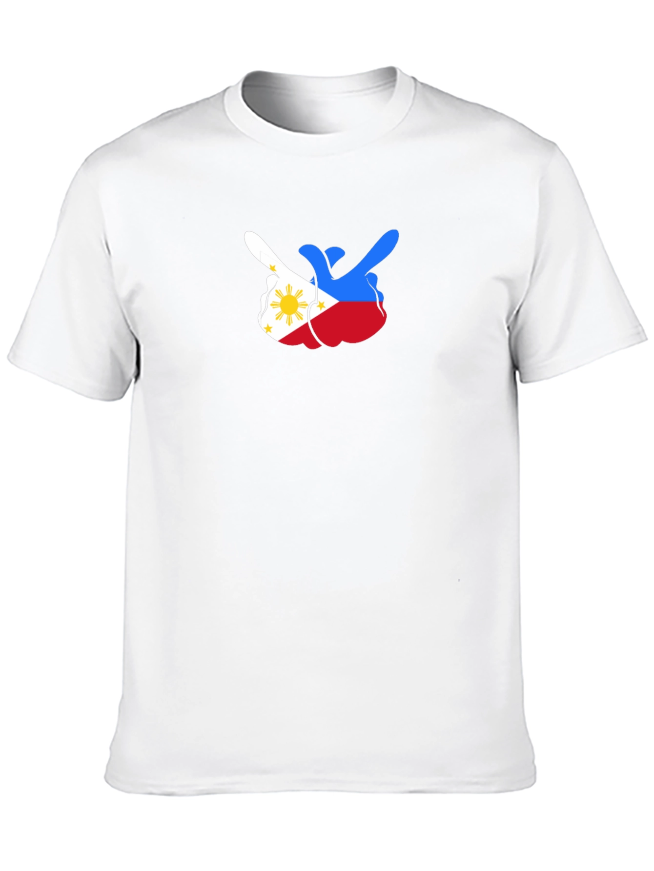 Philippines Flag Middle Finger Black Tee