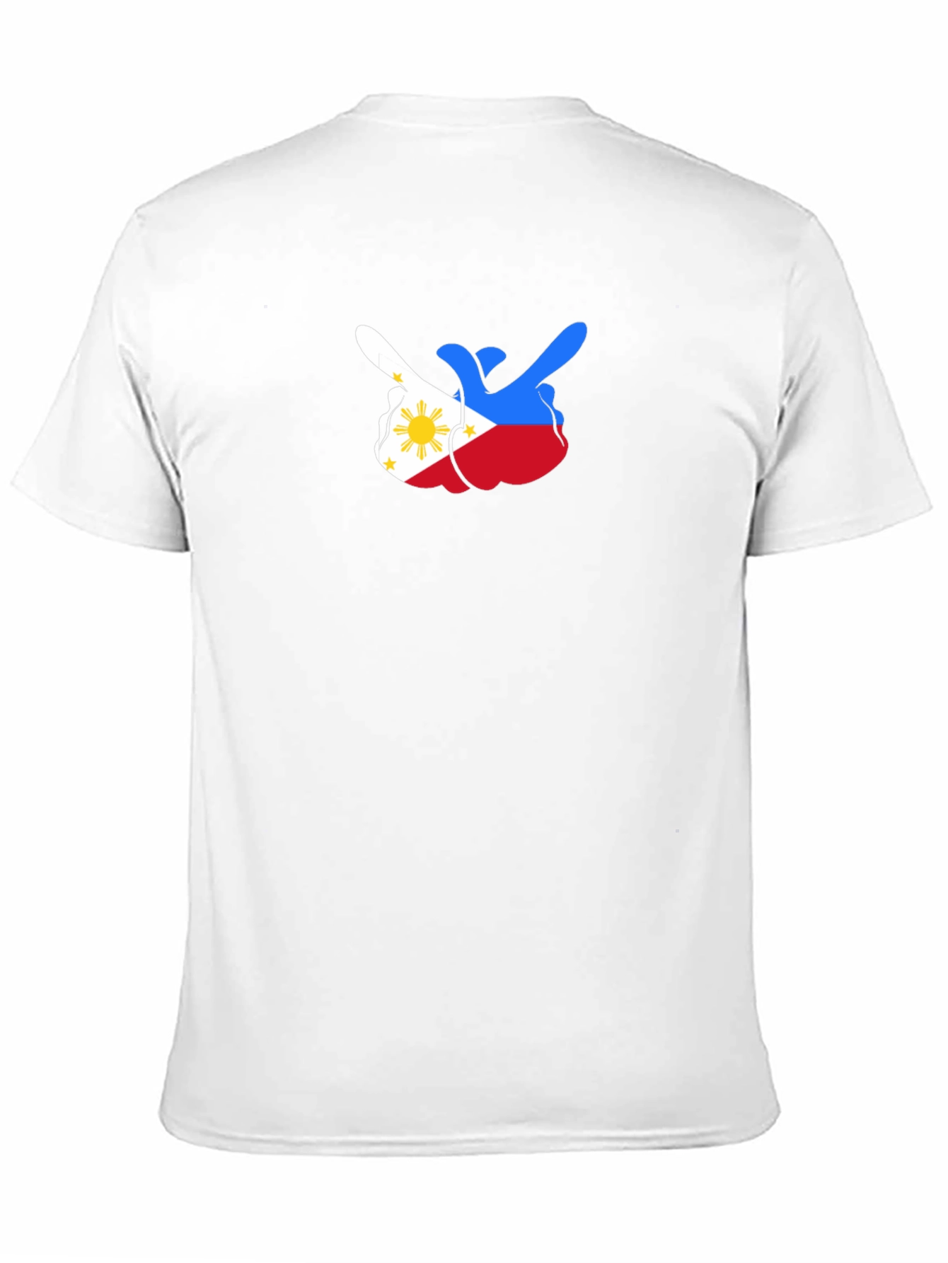 Philippines Flag Middle Finger Black Tee