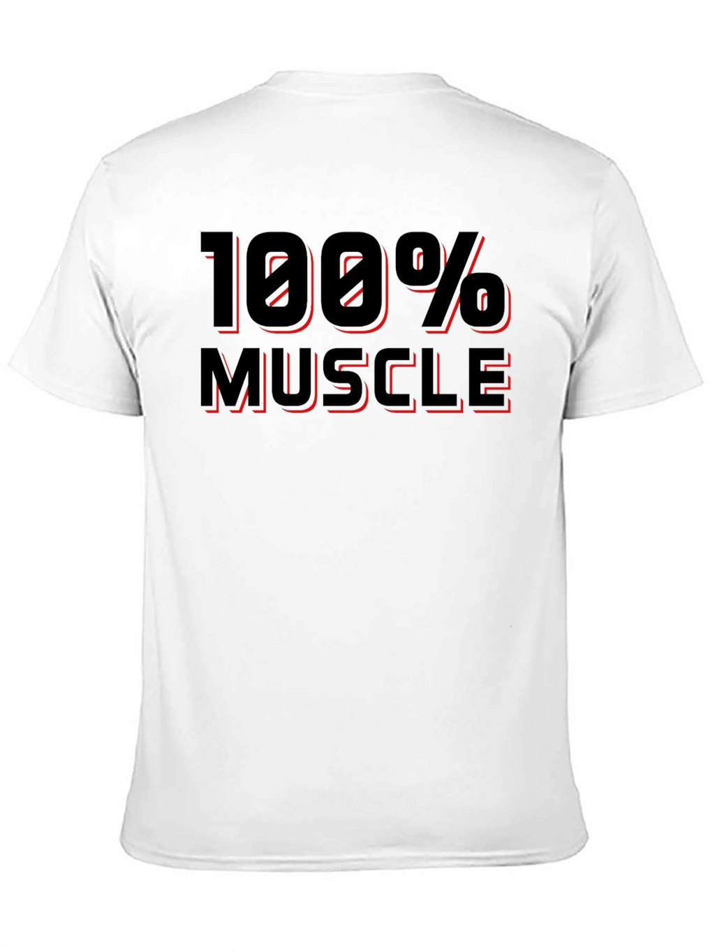 100% Muscle Black Graphic T-Shirt