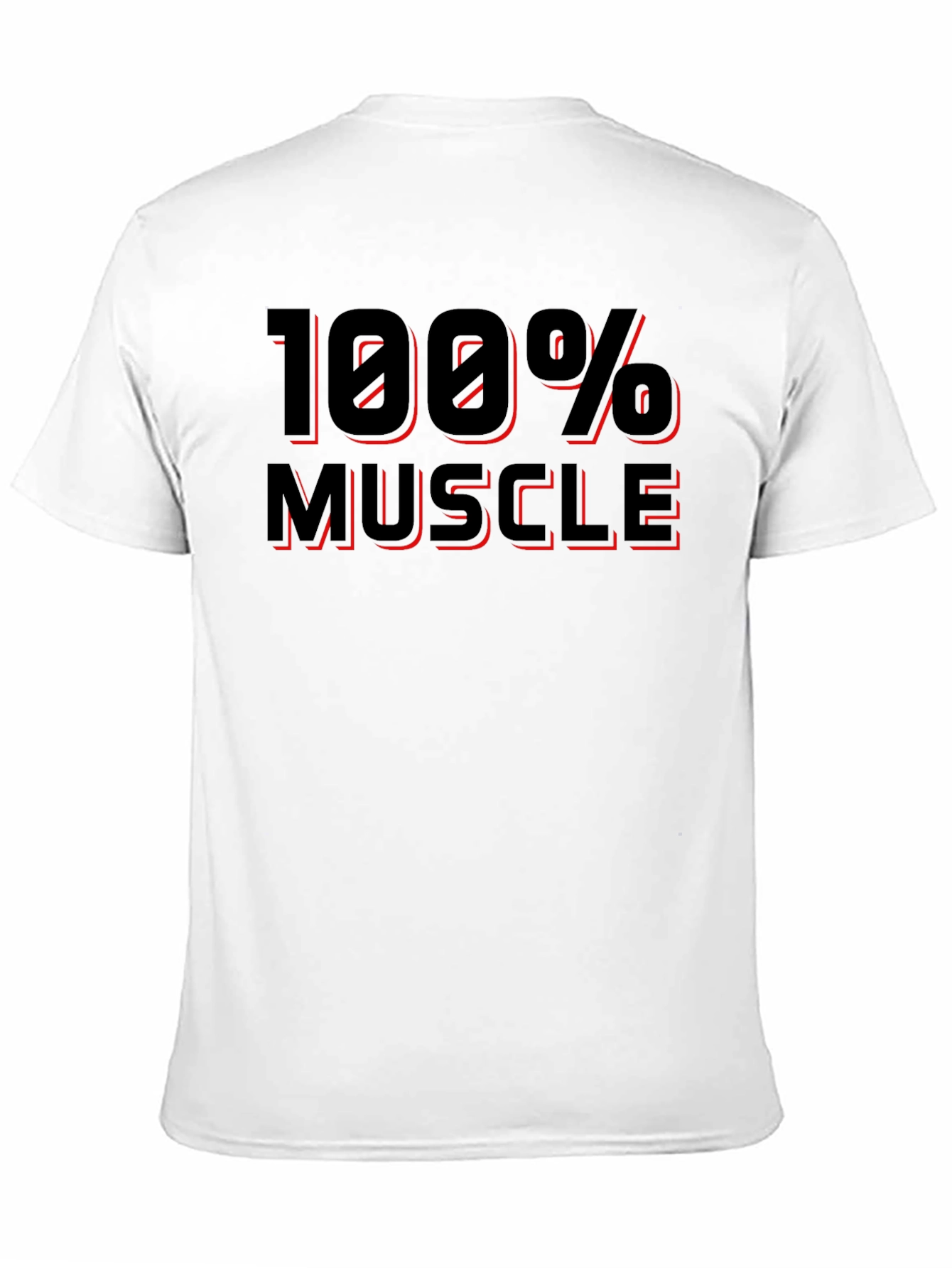 100% Muscle Black Graphic T-Shirt