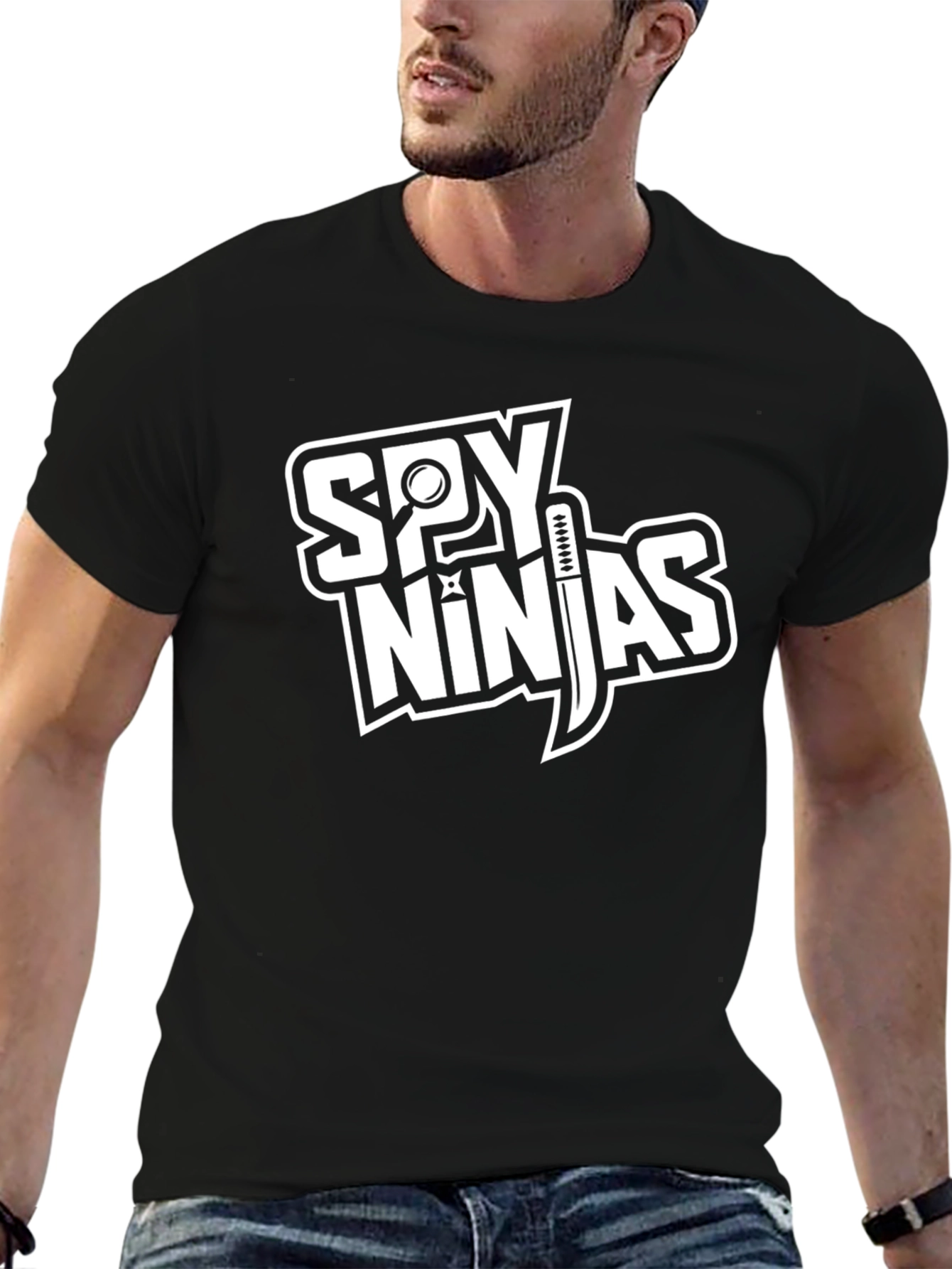 Spy Ninjas Black Graphic T-Shirt - Adult