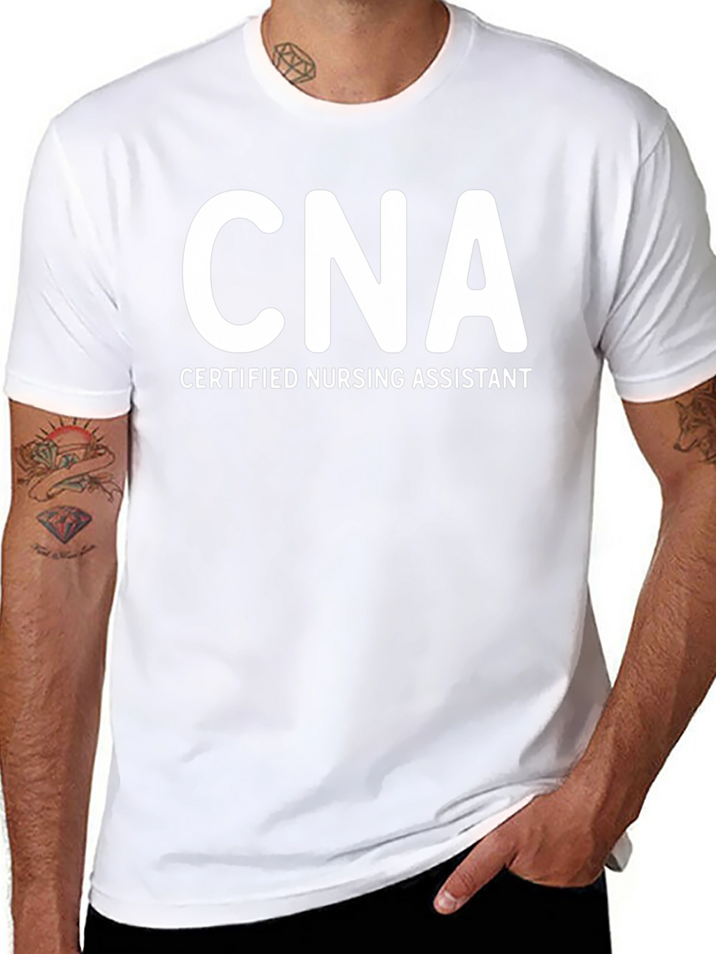 CNA Certified Nursing Assistant T-Shirt - Black