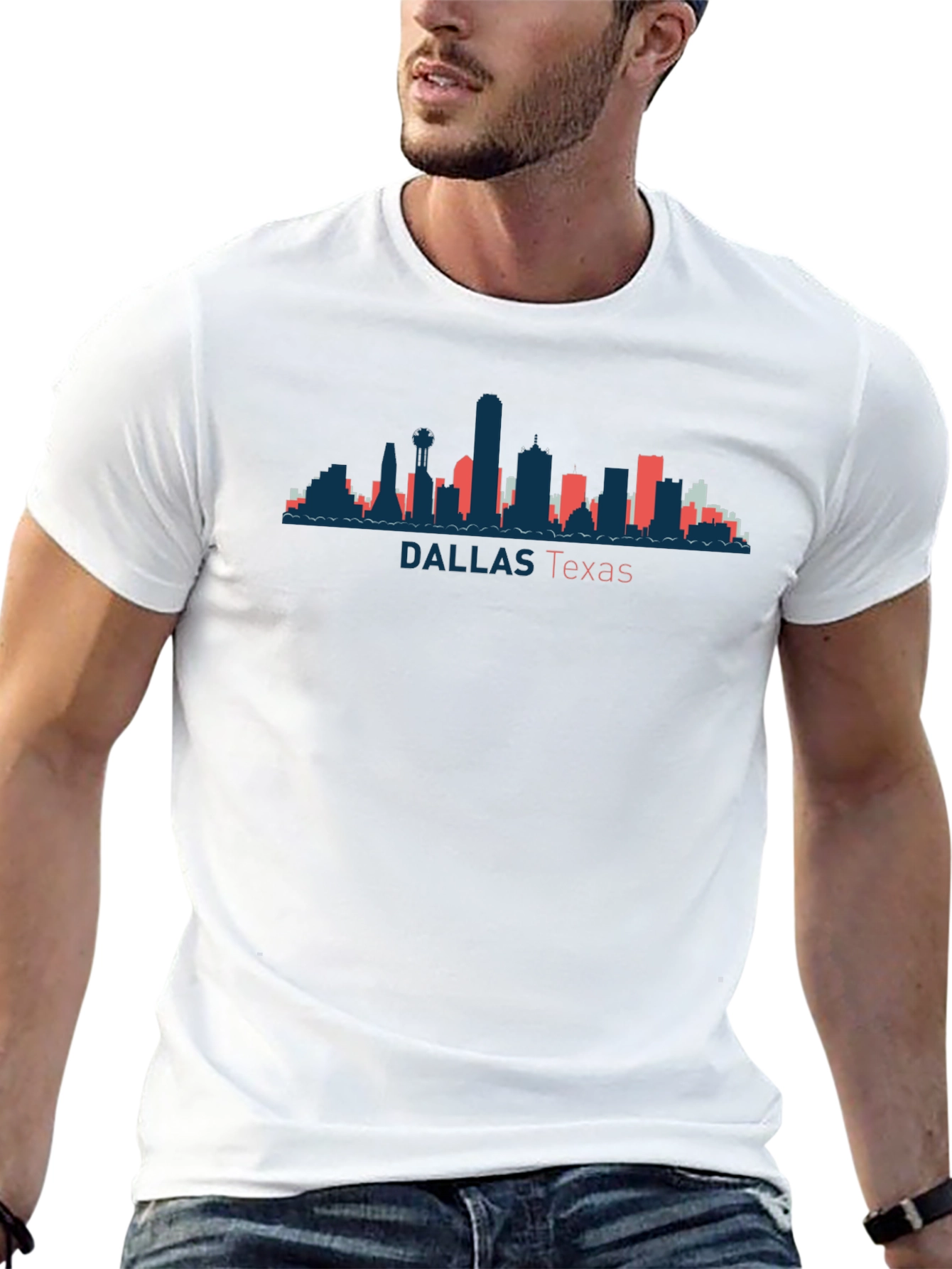 Dallas Texas Skyline Graphic Tee