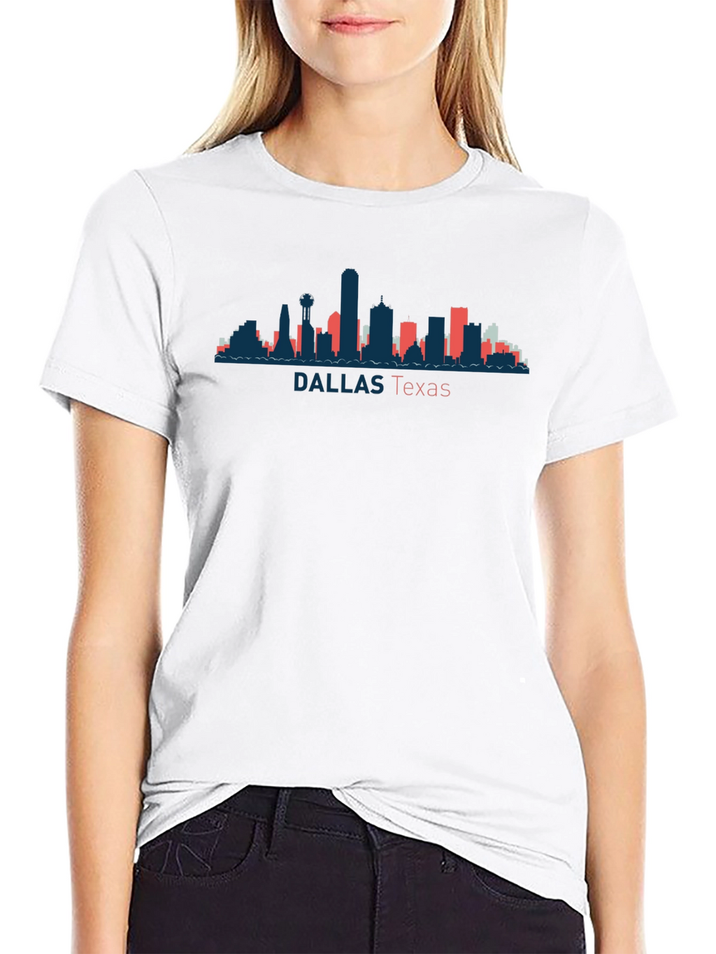 Dallas Texas Skyline Graphic Tee