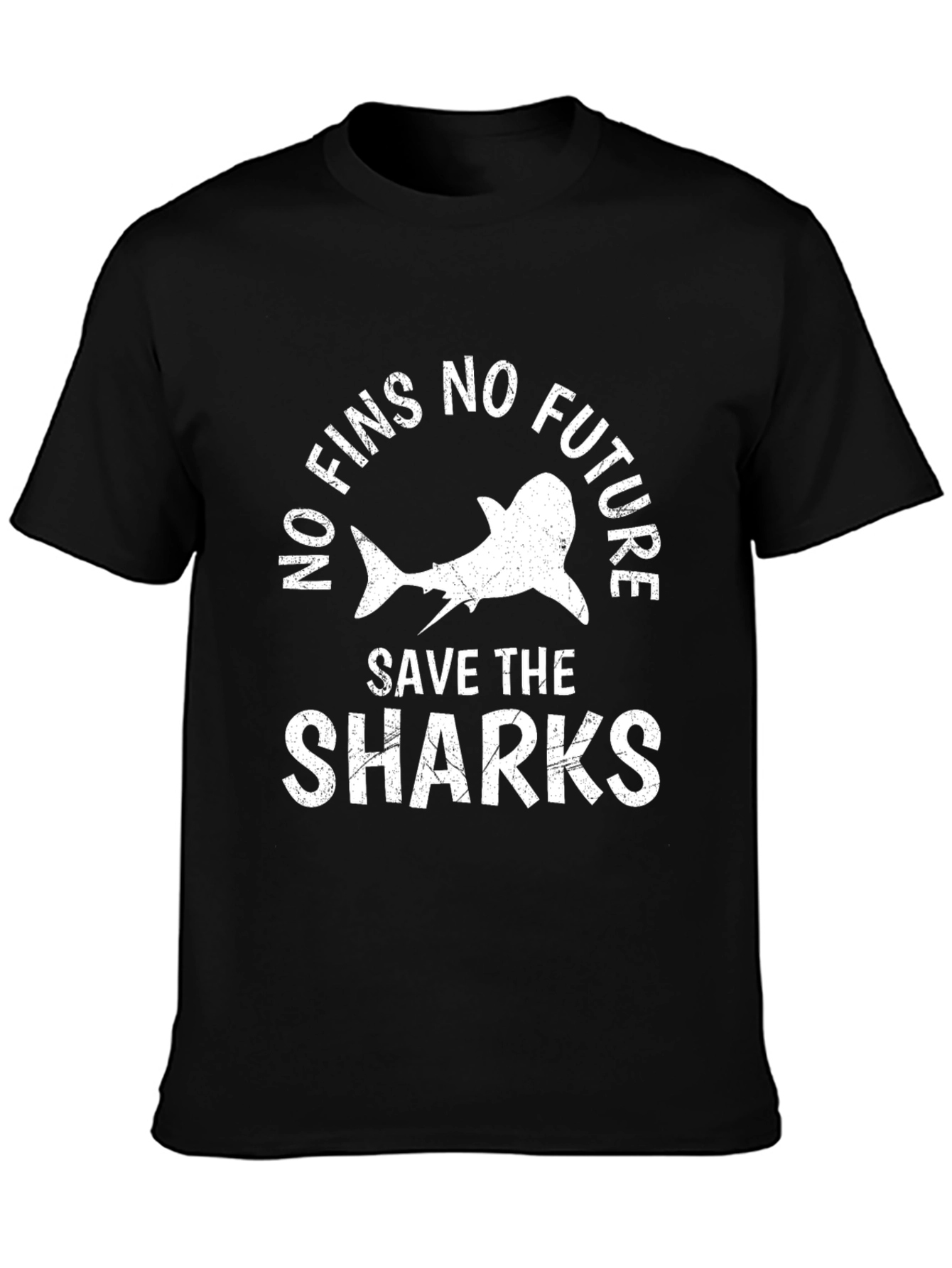 Save the Sharks T-Shirt: No Fins No Future
