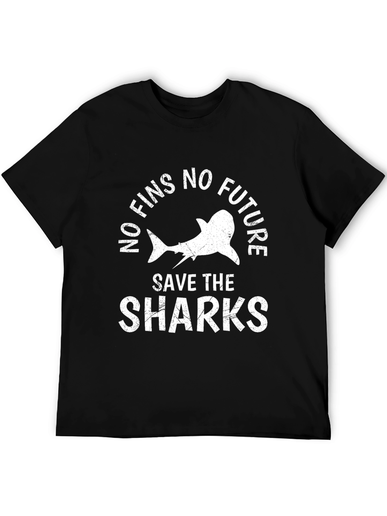 Save the Sharks T-Shirt: No Fins No Future
