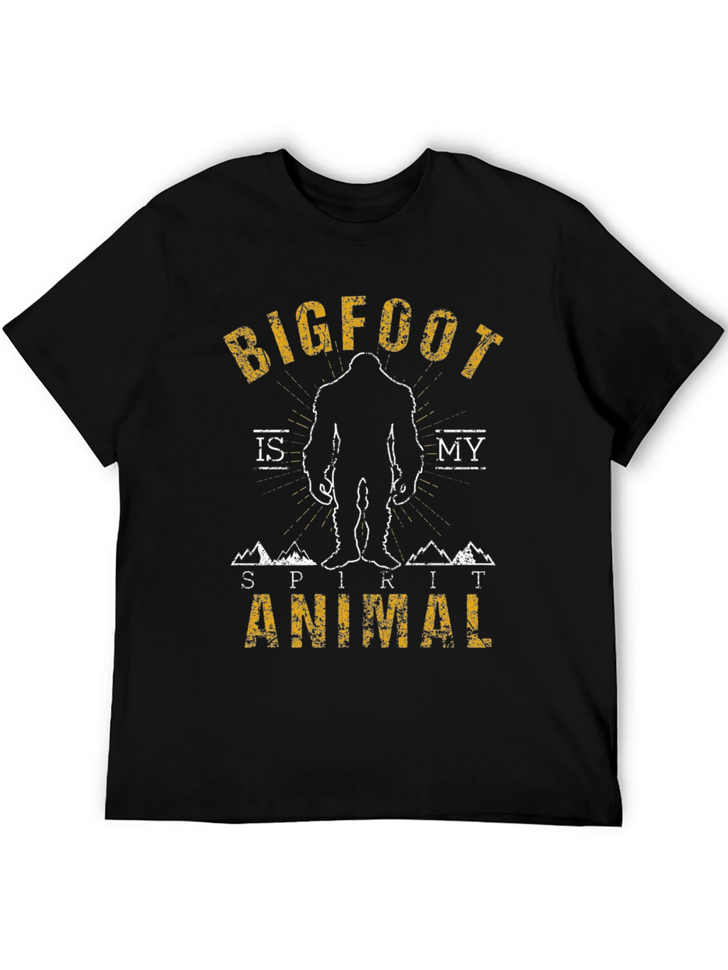 Bigfoot is My Spirit Animal T-Shirt - Black