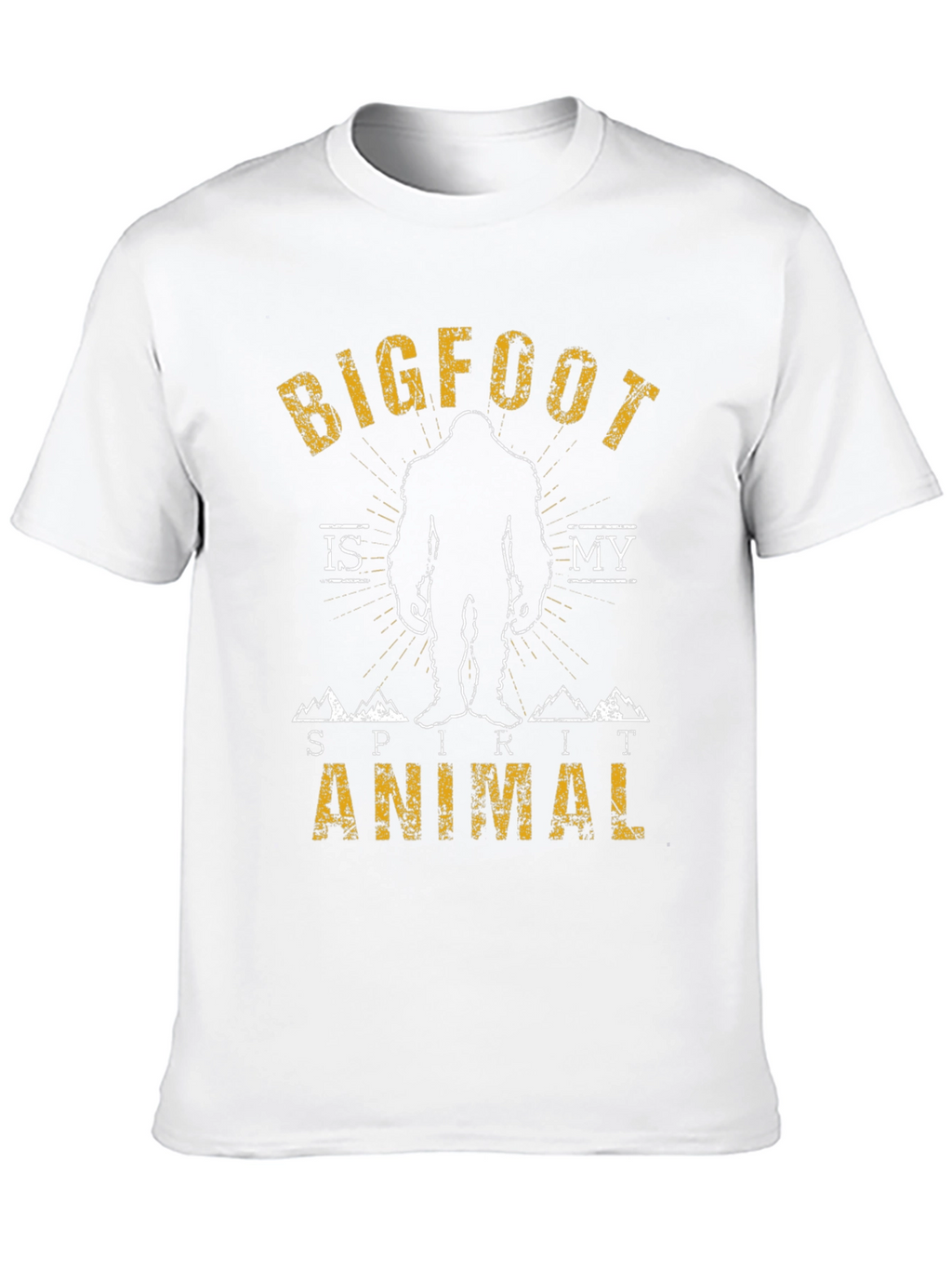 Bigfoot is My Spirit Animal T-Shirt - Black