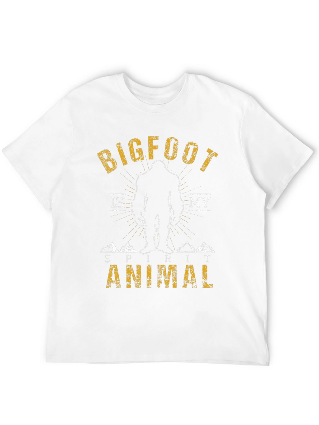 Bigfoot is My Spirit Animal T-Shirt - Black