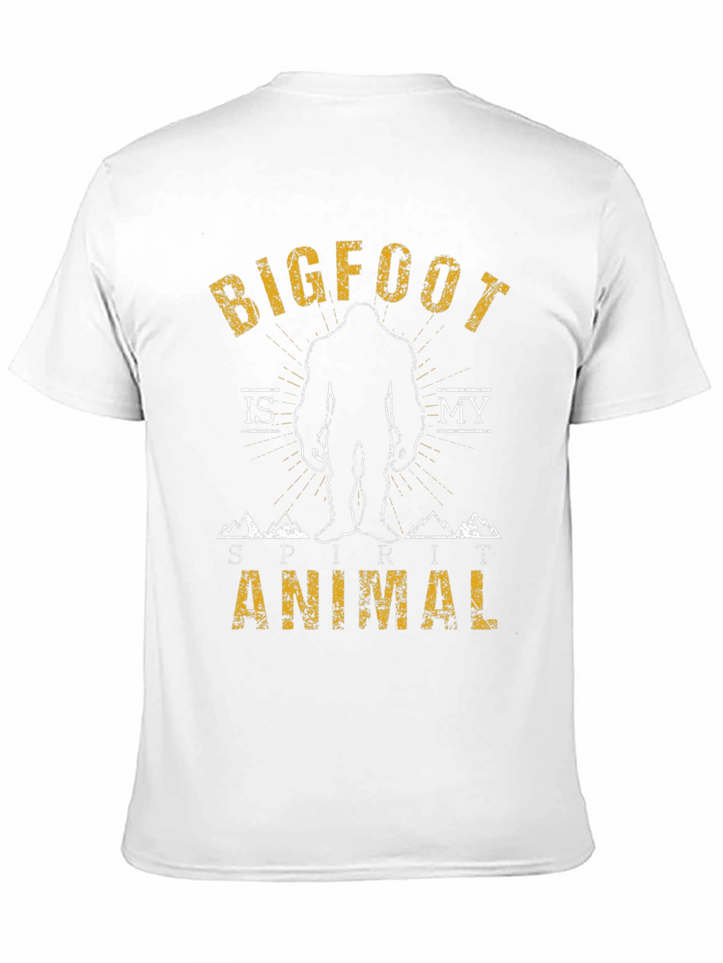 Bigfoot is My Spirit Animal T-Shirt - Black