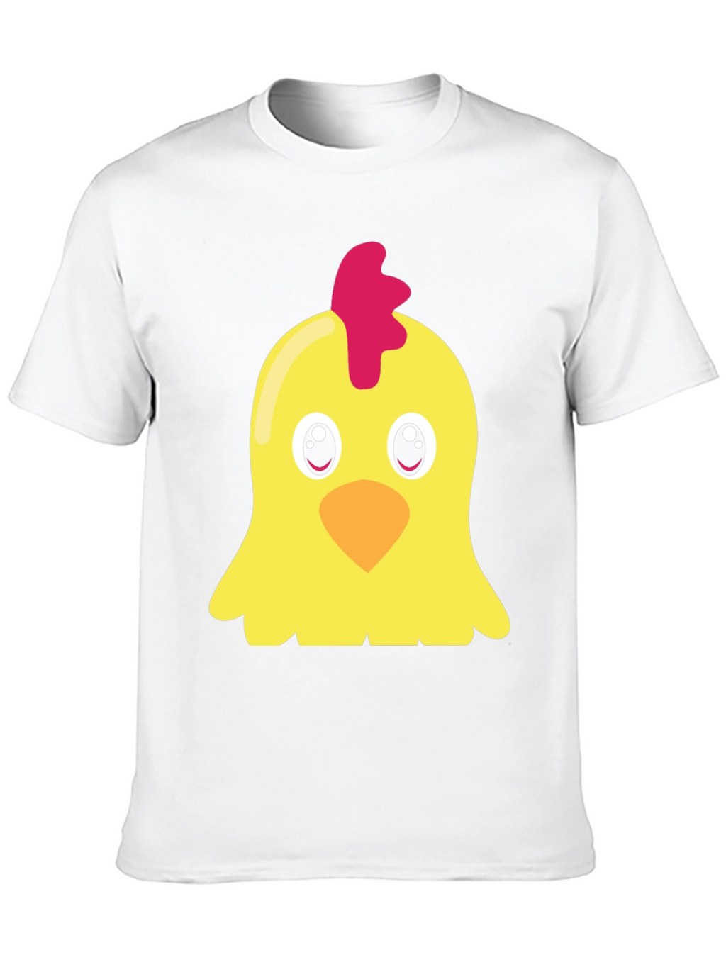 Cute Chicken Graphic T-Shirt - Black Short Sleeve