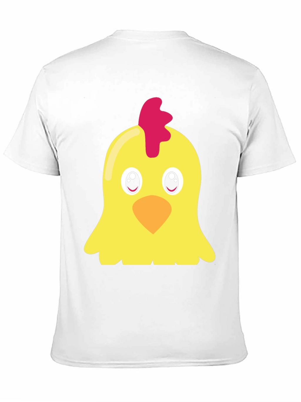 Cute Chicken Graphic T-Shirt - Black Short Sleeve