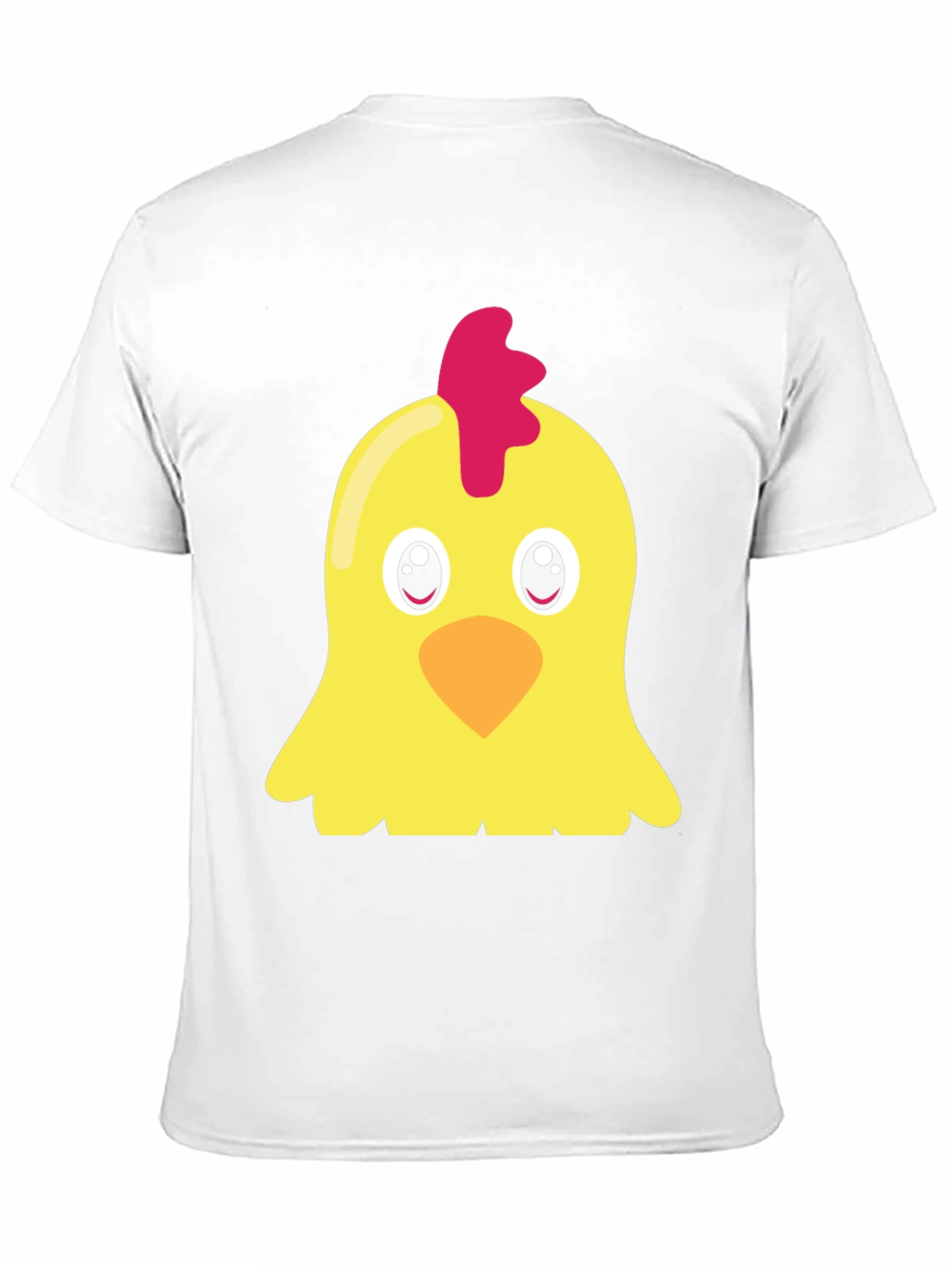 Cute Chicken Graphic T-Shirt - Black Short Sleeve