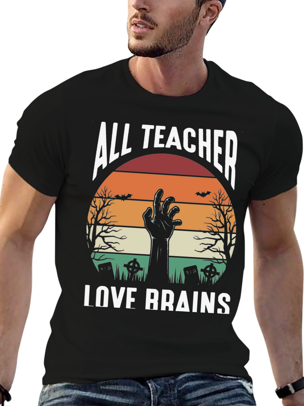 All Teachers Love Brains Halloween T-Shirt