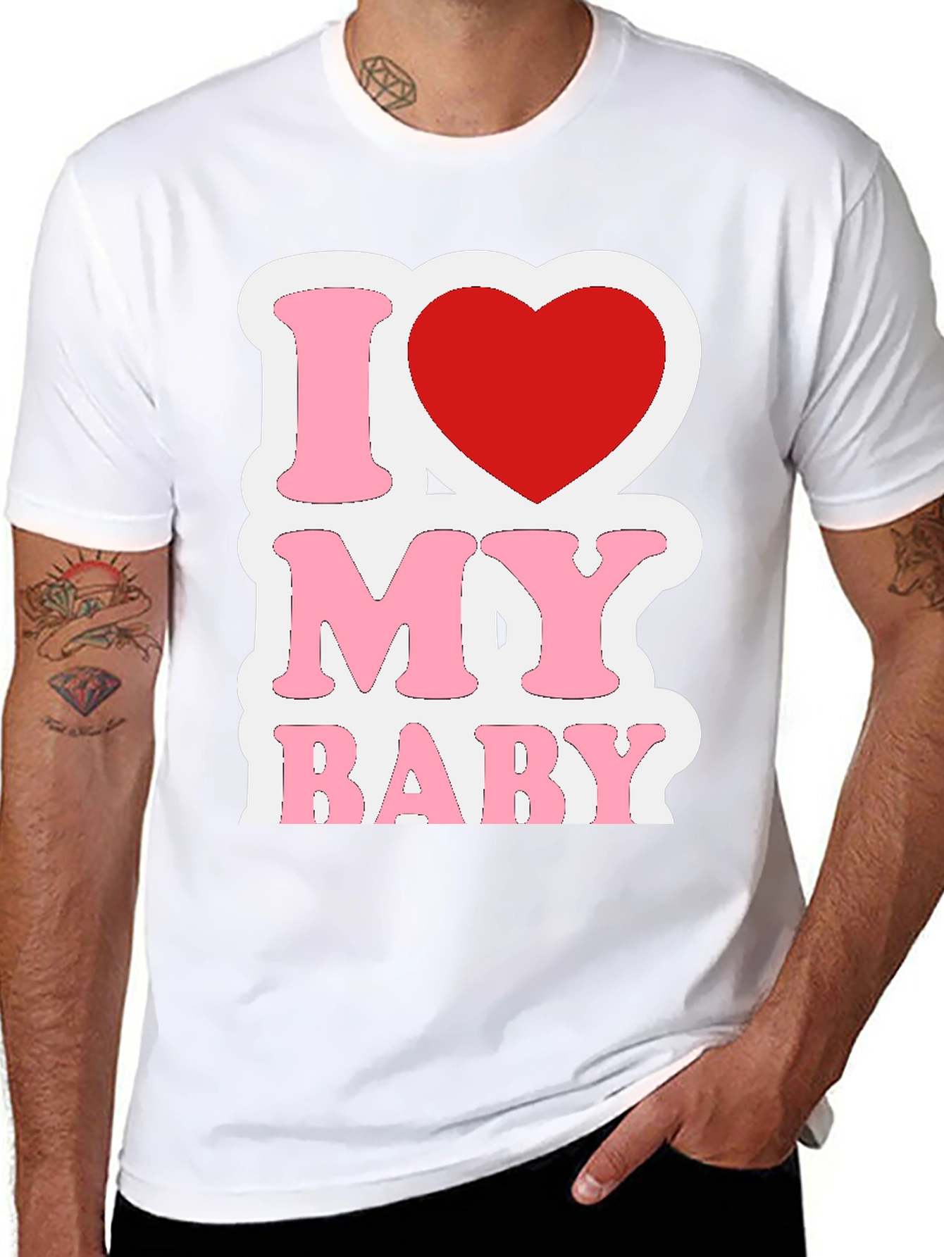 I Love My Baby Graphic T-Shirt