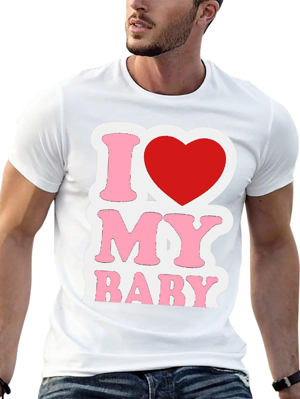 I Love My Baby Graphic T-Shirt