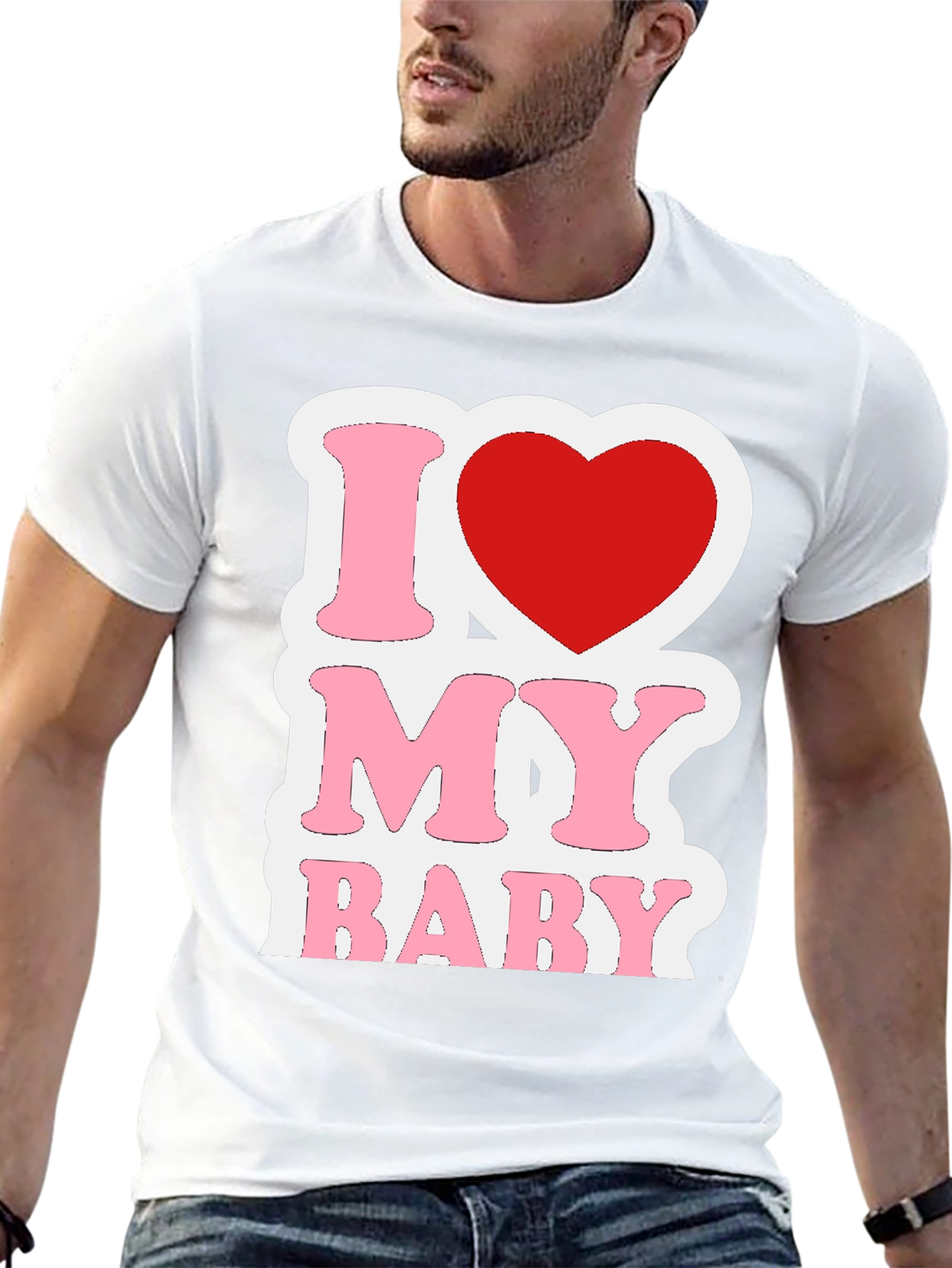 I Love My Baby Graphic T-Shirt