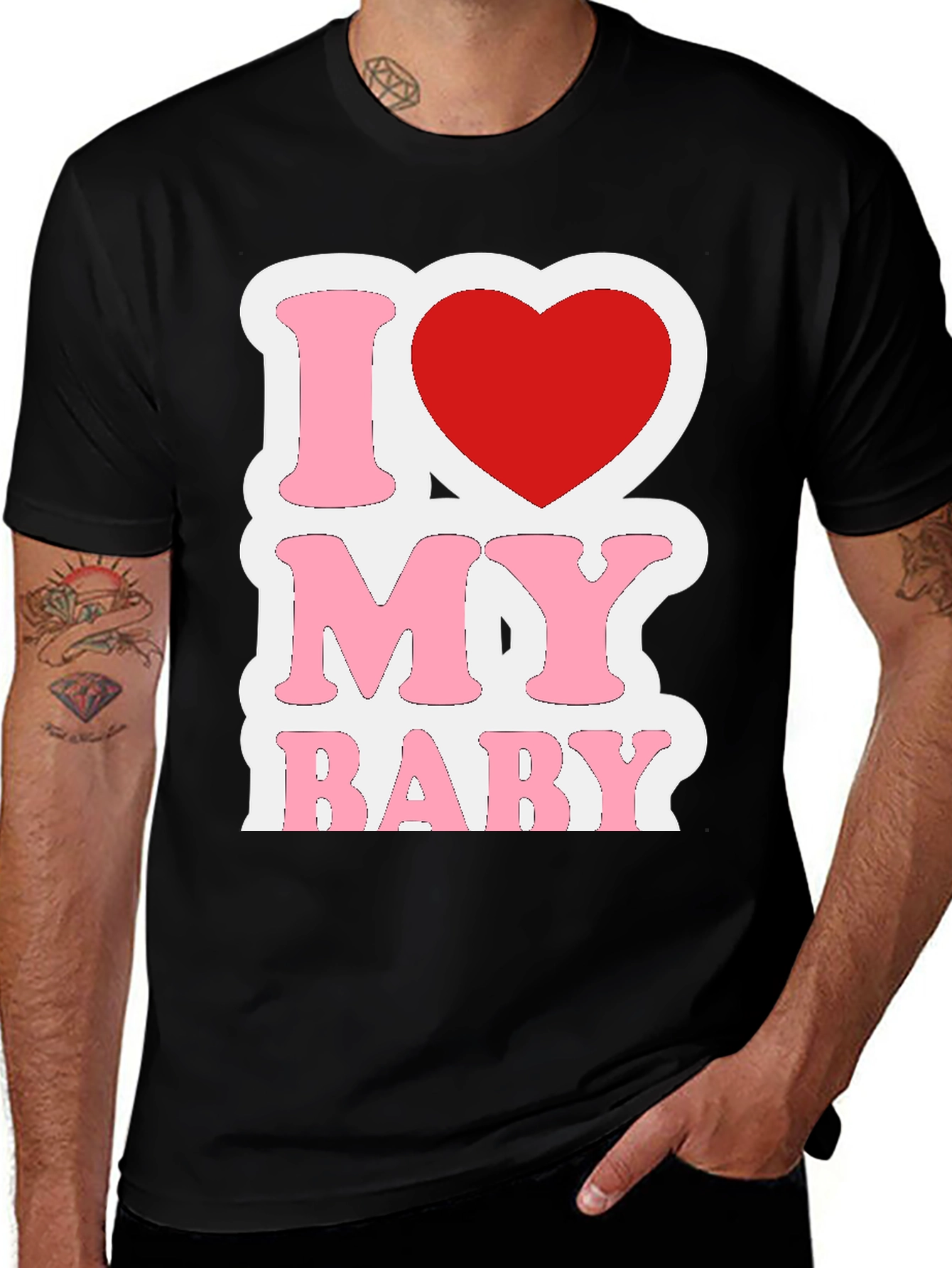 I Love My Baby Graphic T-Shirt