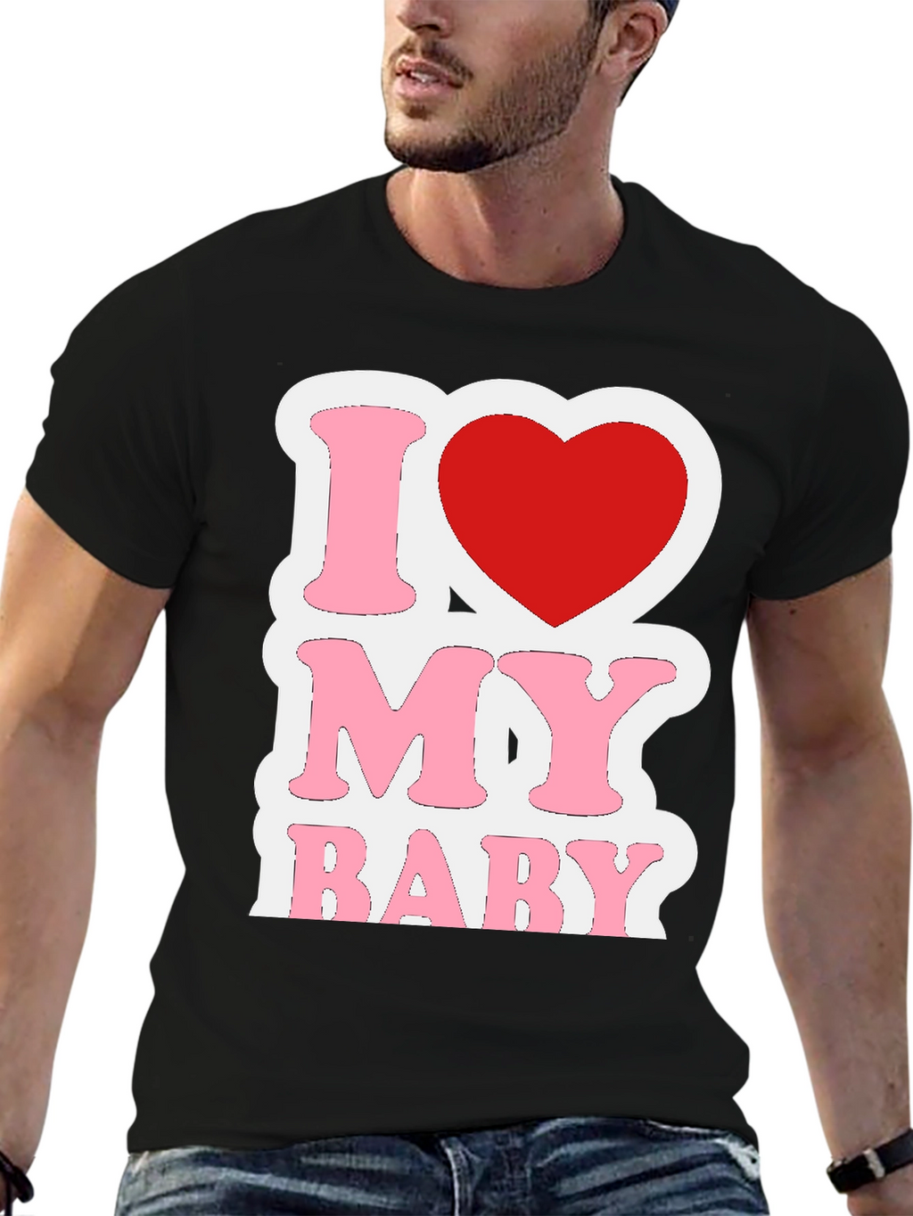 I Love My Baby Graphic T-Shirt