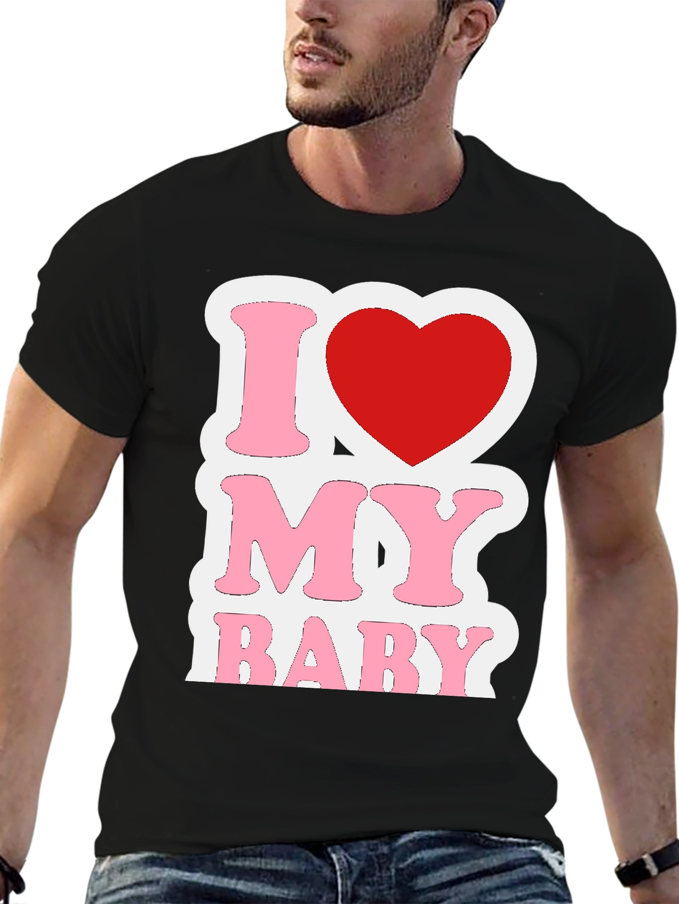 I Love My Baby Graphic T-Shirt