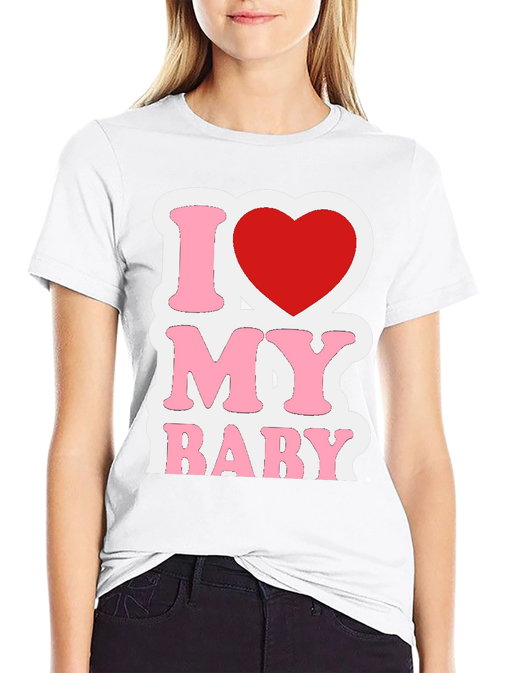 I Love My Baby Graphic T-Shirt