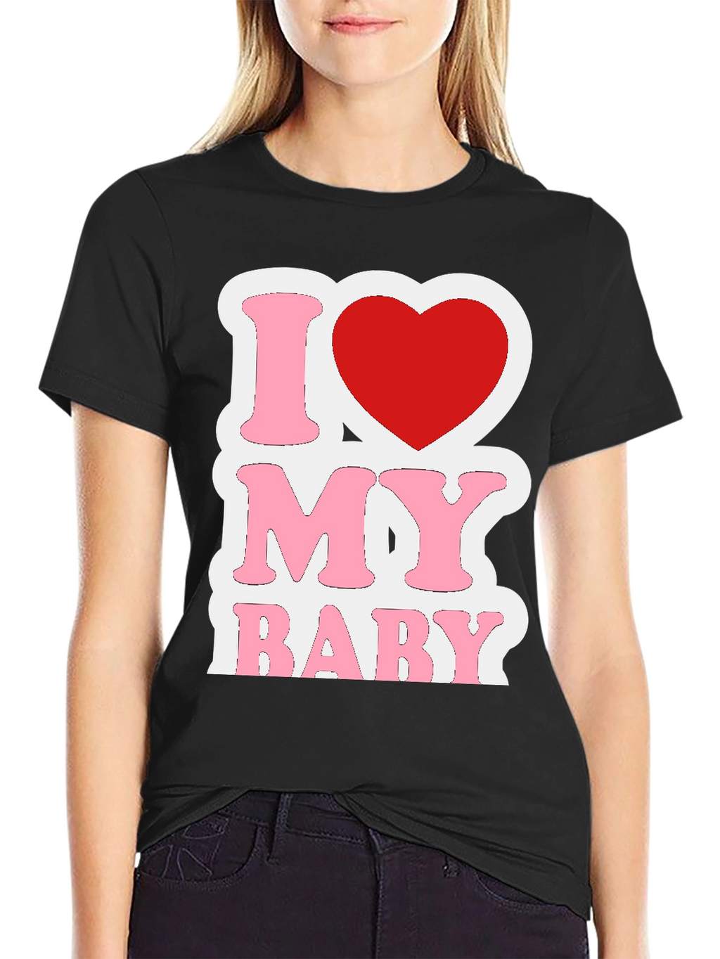 I Love My Baby Graphic T-Shirt