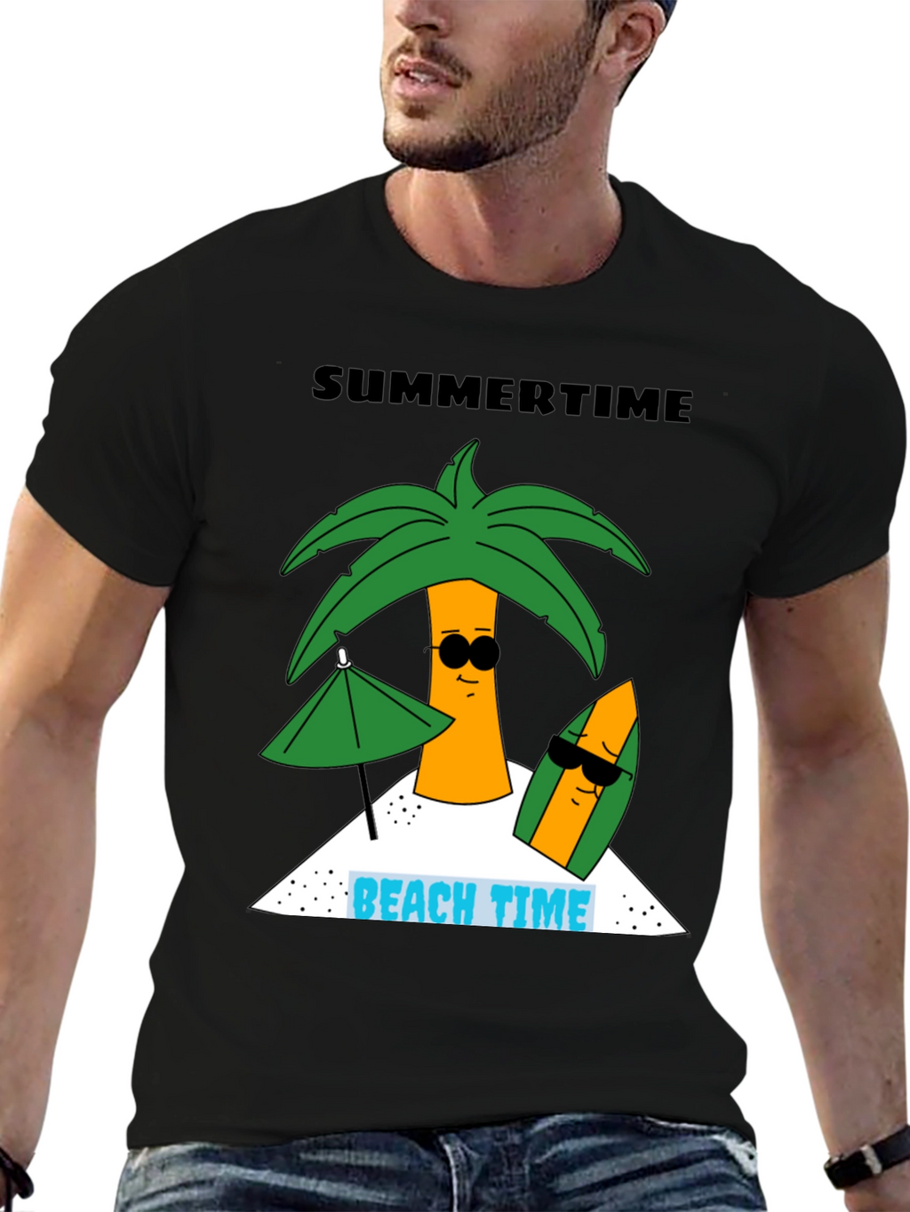 Summertime Beach Time Graphic Tee
