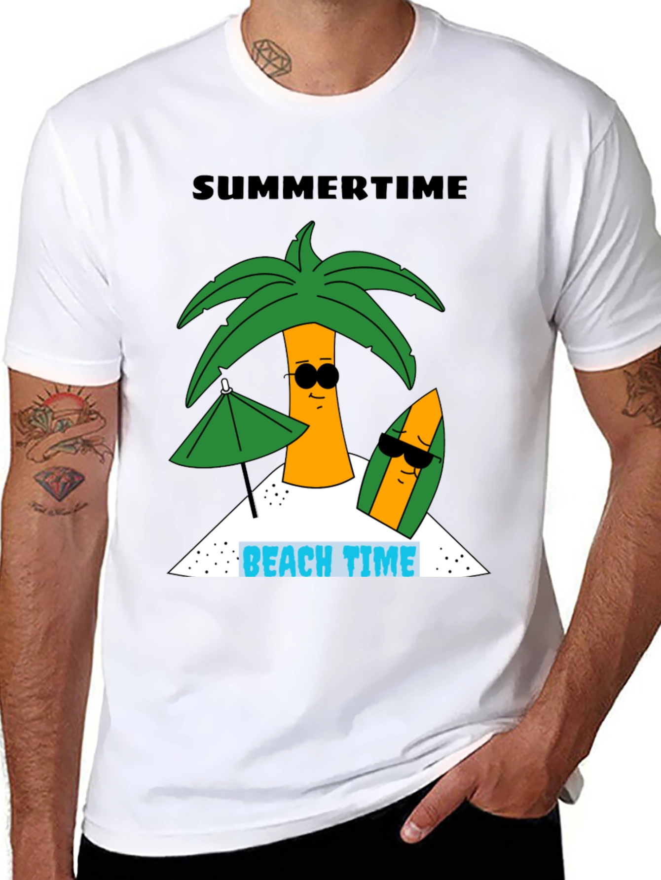 Summertime Beach Time Graphic Tee