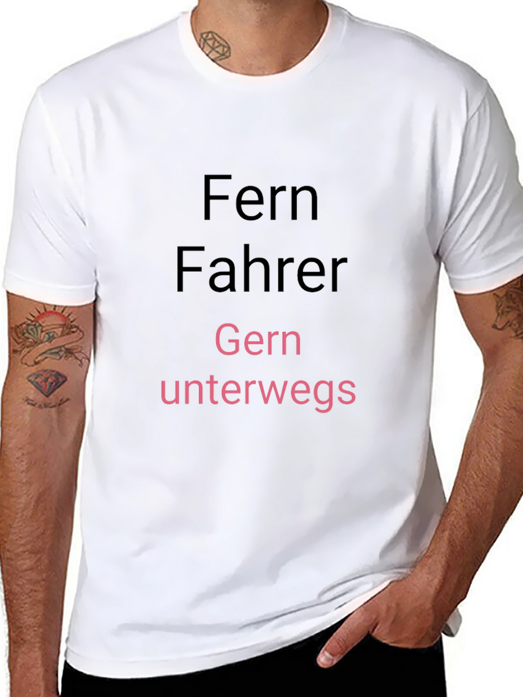 Fernfahrer Gern Unterwegs T-Shirt