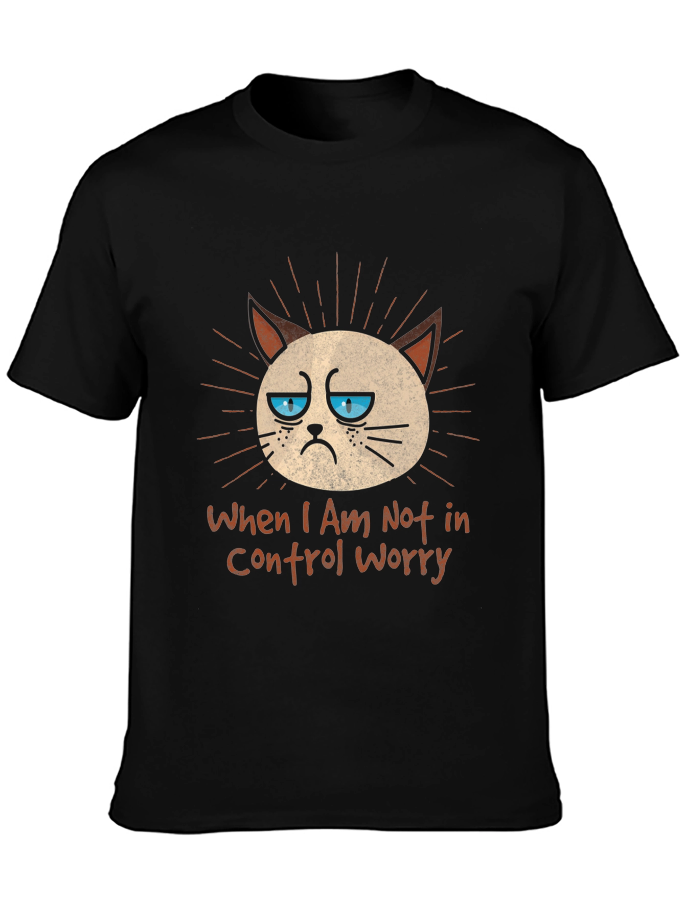 Grumpy Cat Control Graphic T-Shirt