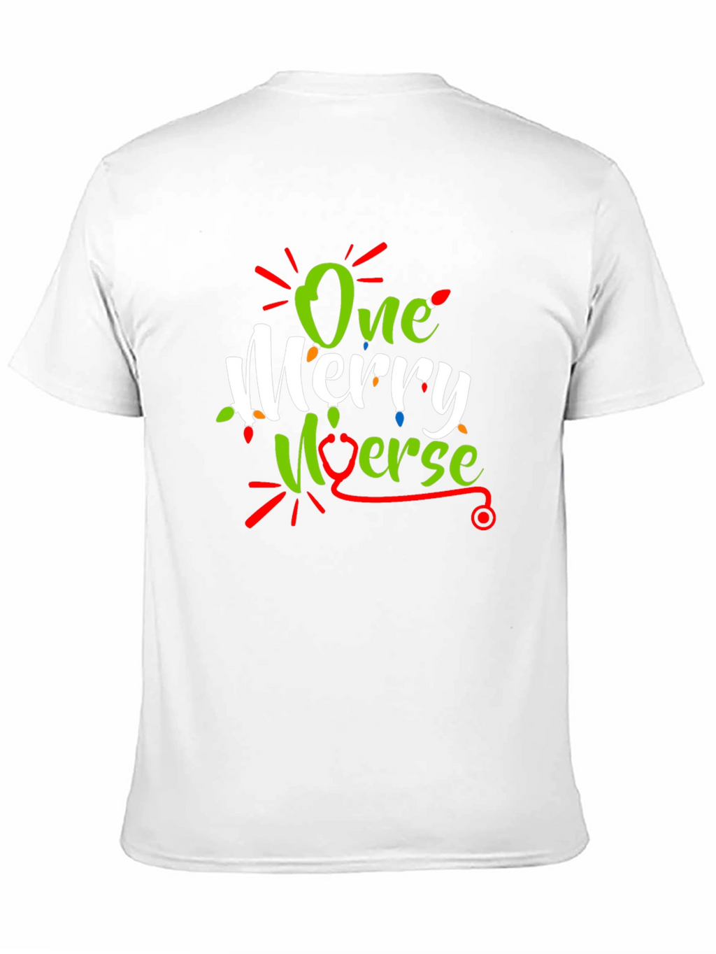 One Merry Nurse Christmas Graphic T-Shirt