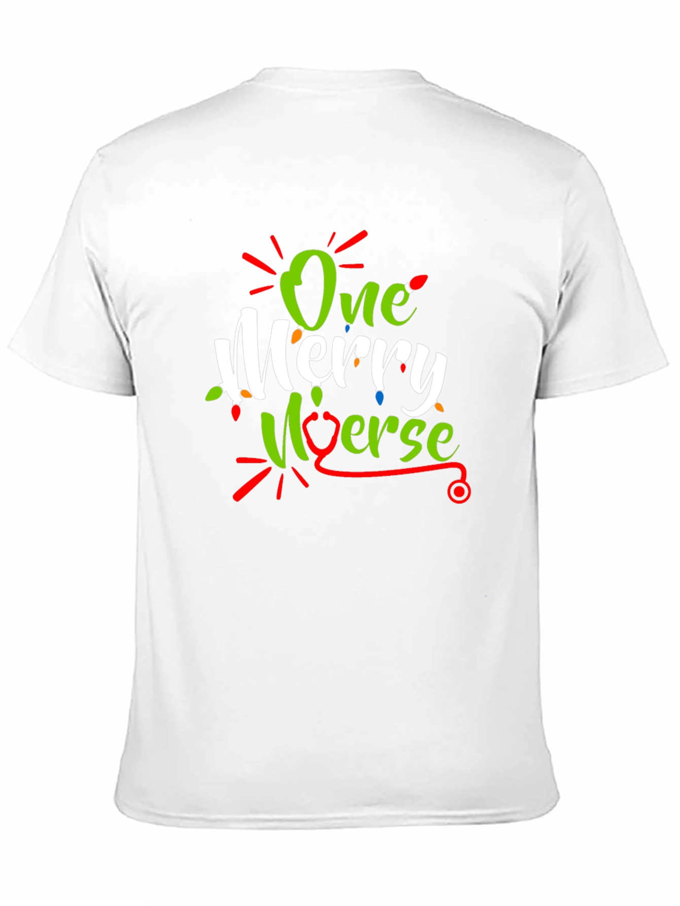 One Merry Nurse Christmas Graphic T-Shirt
