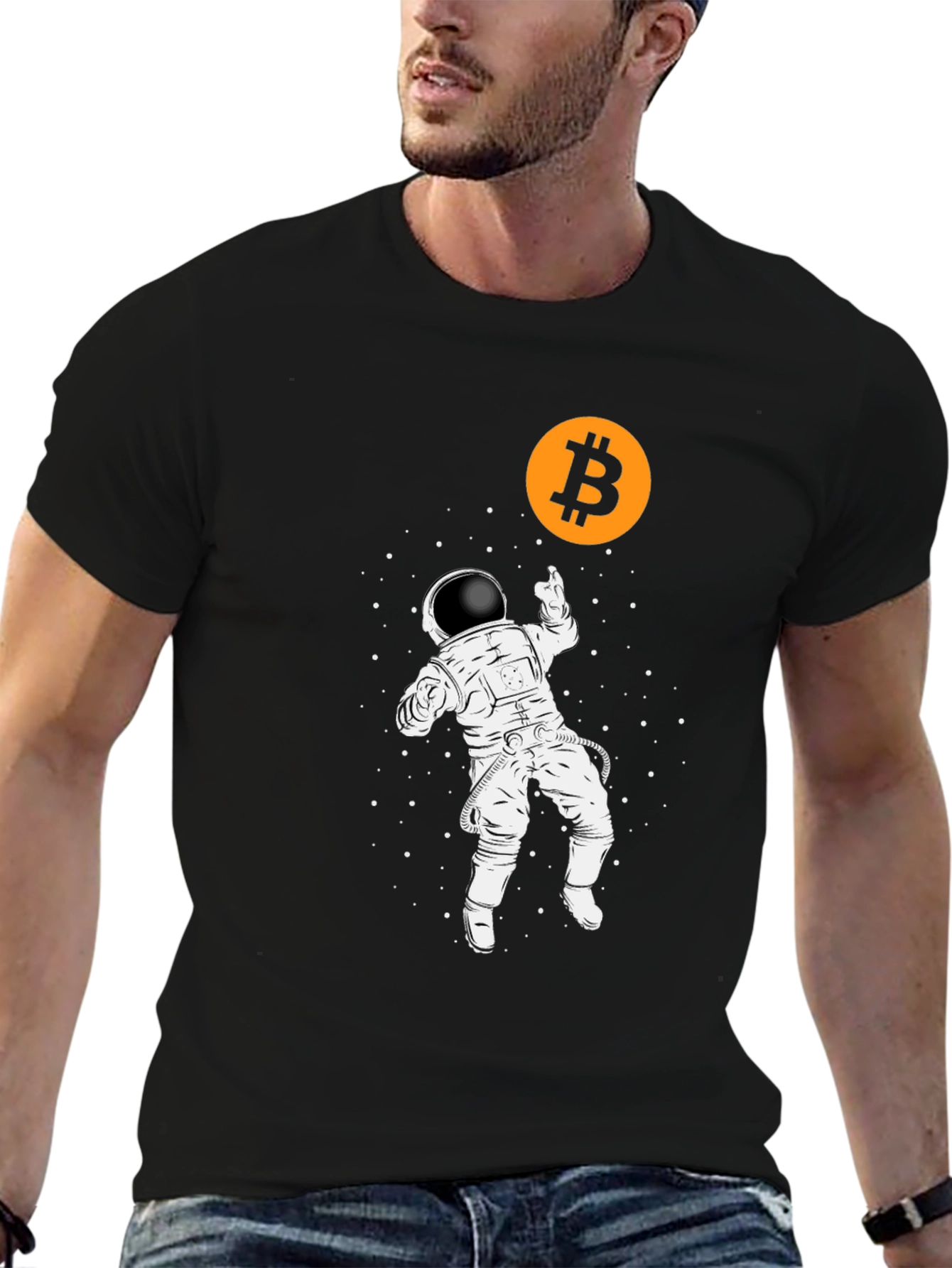 Bitcoin Astronaut Black T-Shirt
