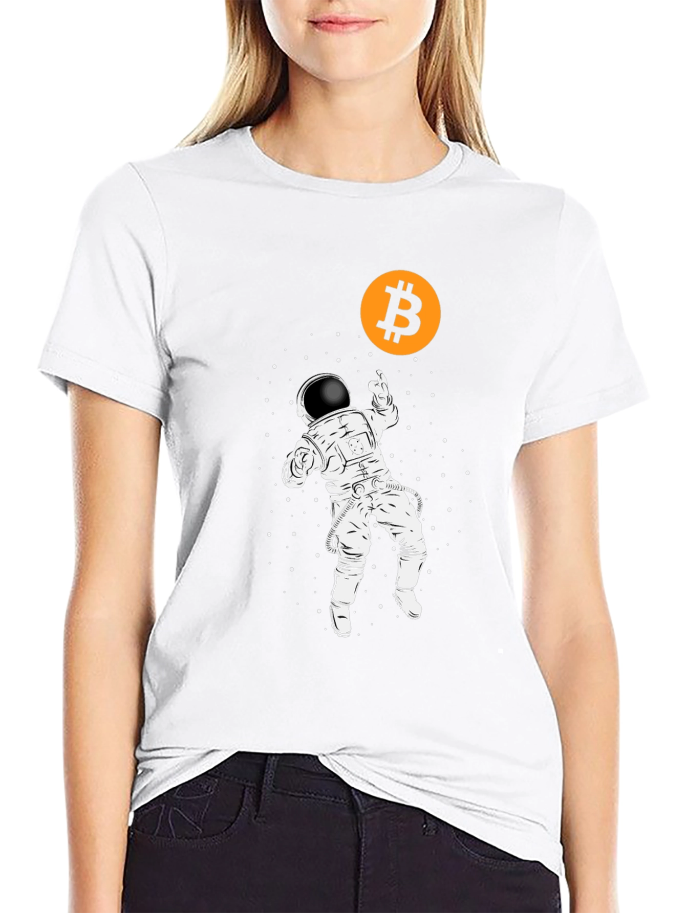 Bitcoin Astronaut Black T-Shirt