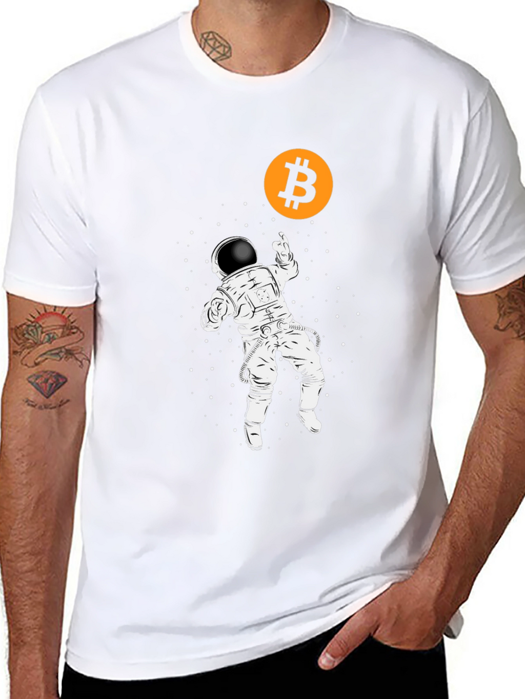 Bitcoin Astronaut Black T-Shirt