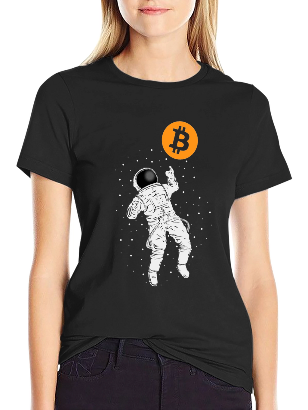 Bitcoin Astronaut Black T-Shirt