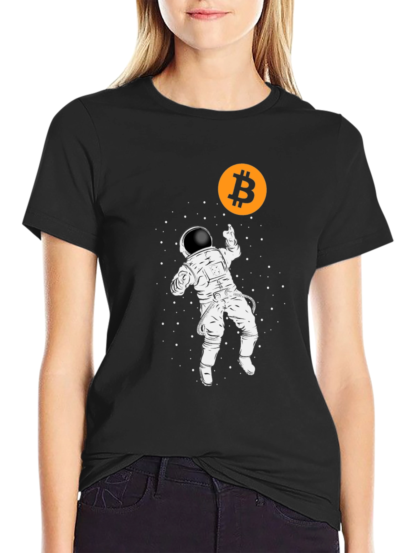 Bitcoin Astronaut Black T-Shirt