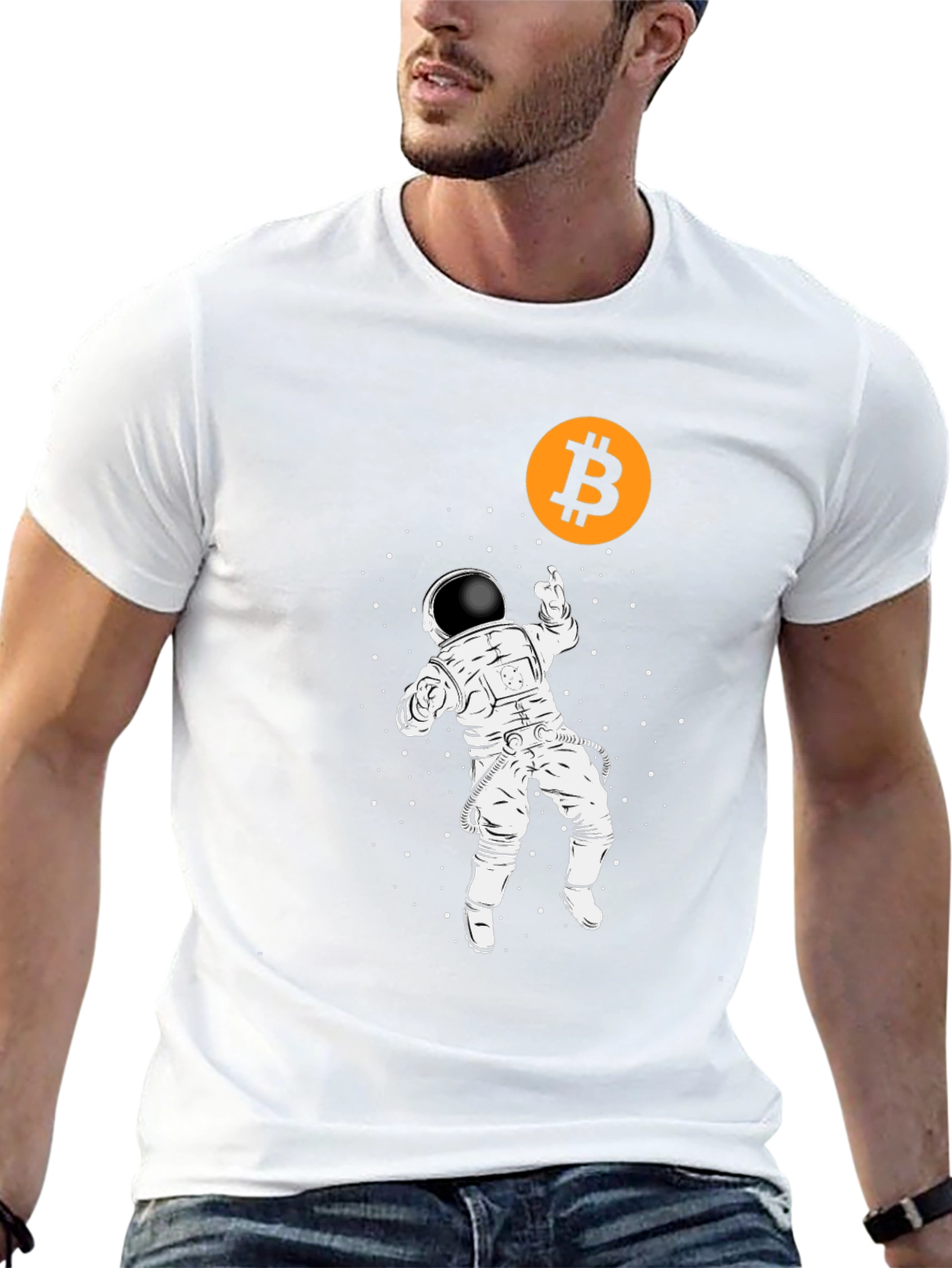 Bitcoin Astronaut Black T-Shirt