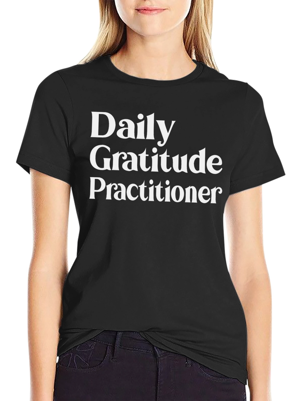 Daily Gratitude Practitioner Black T-Shirt