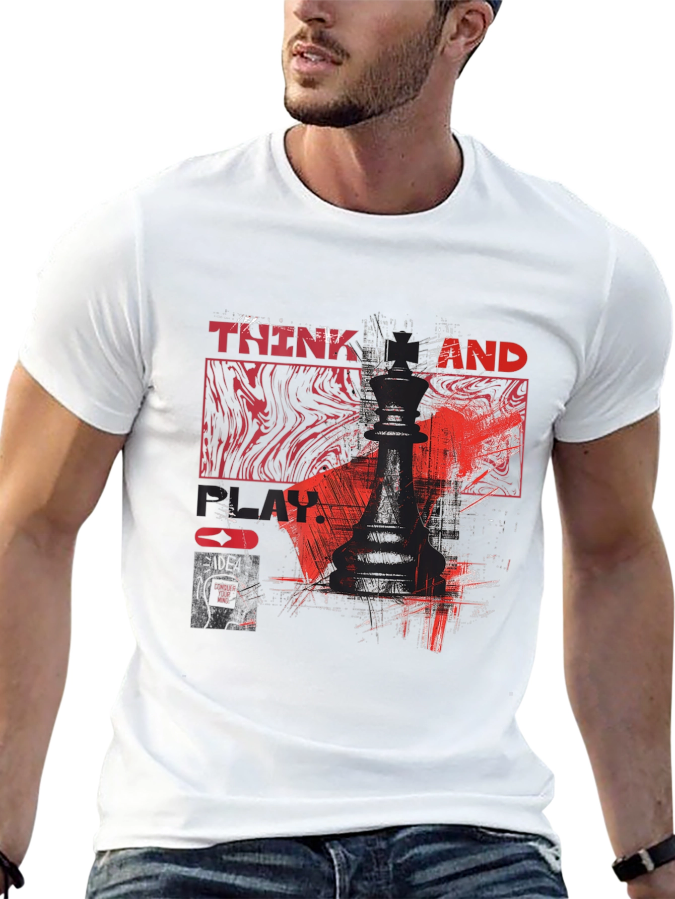 Think and Play Chess King T-Shirt