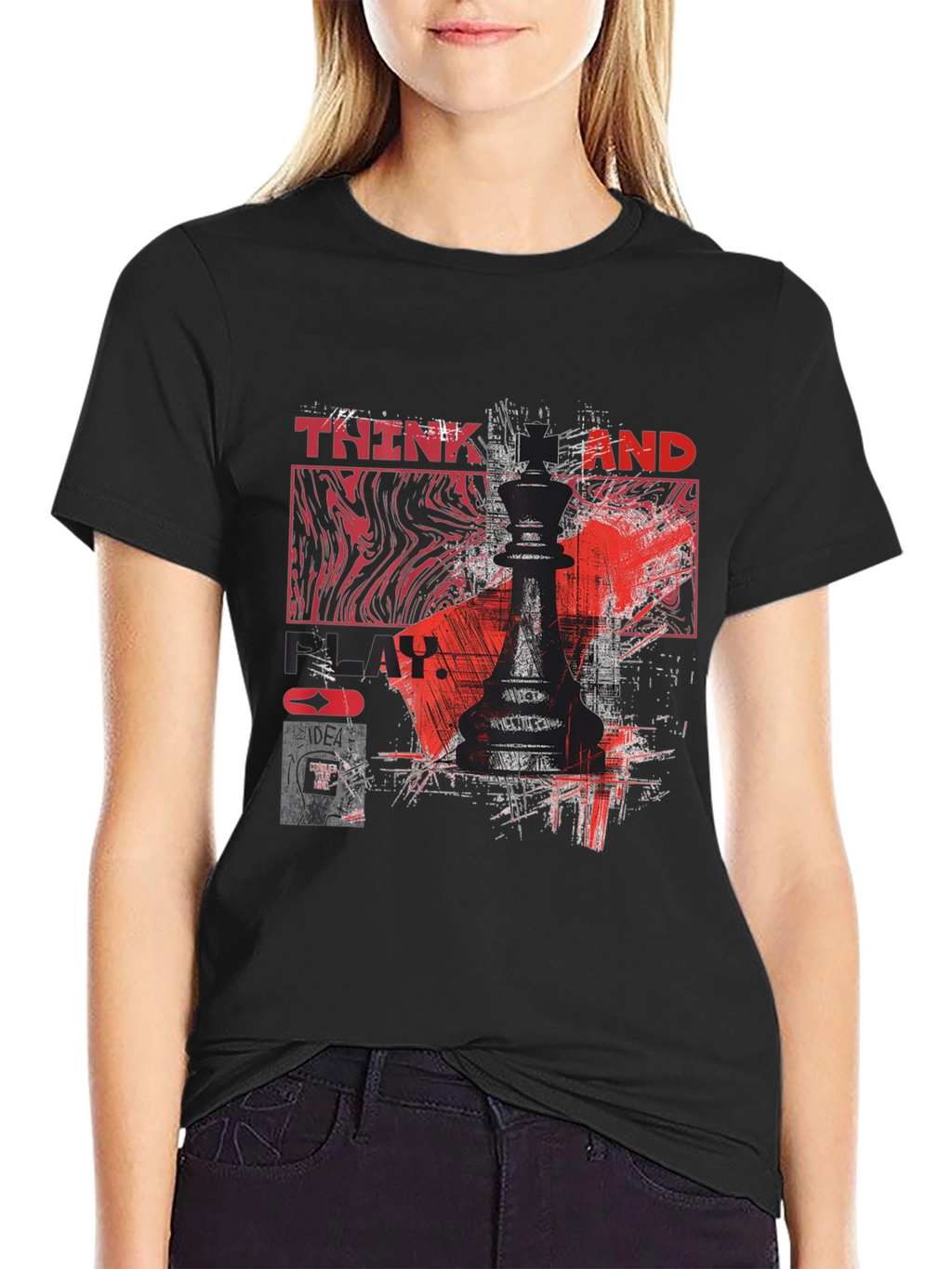Think and Play Chess King T-Shirt