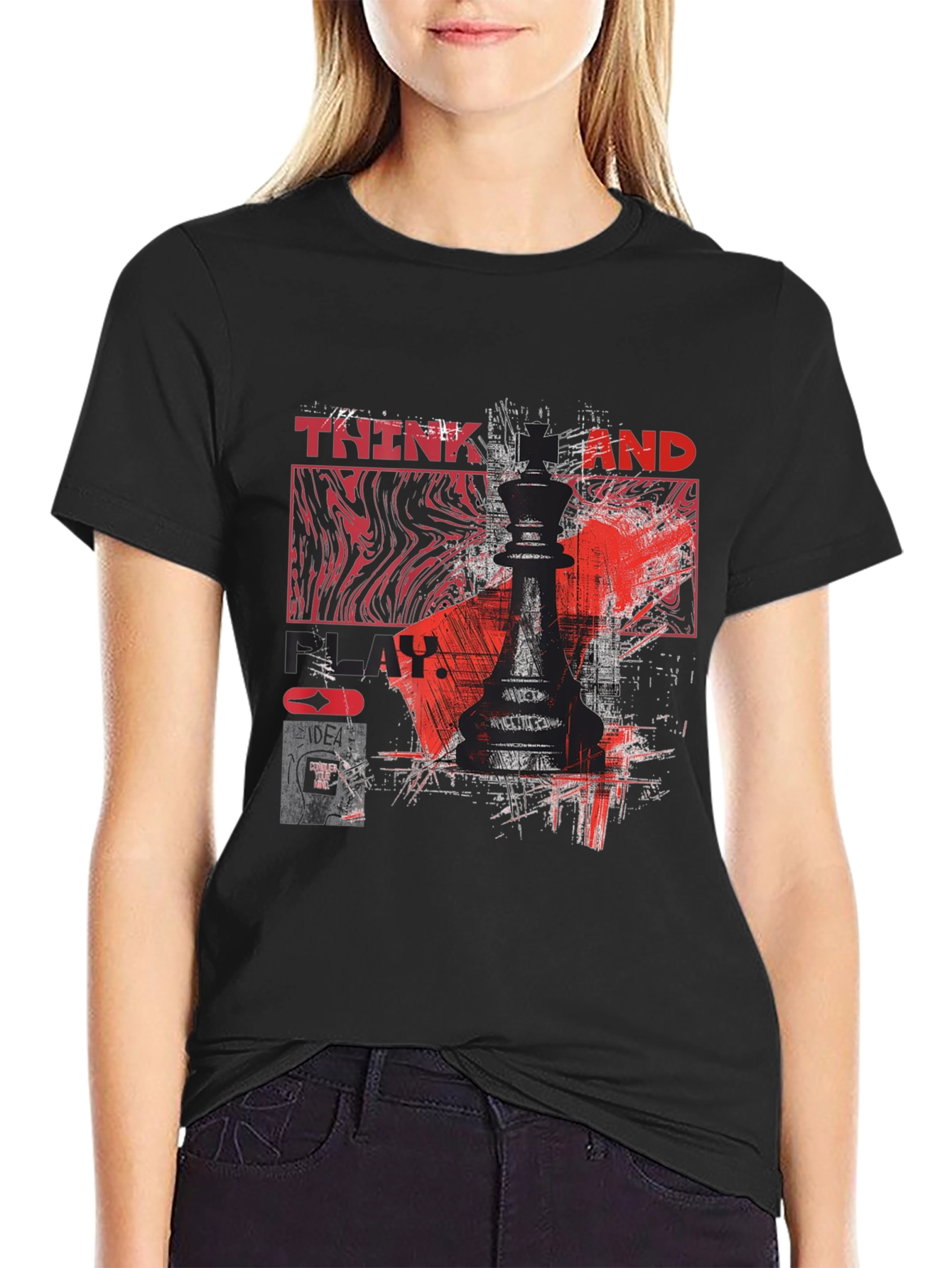 Think and Play Chess King T-Shirt