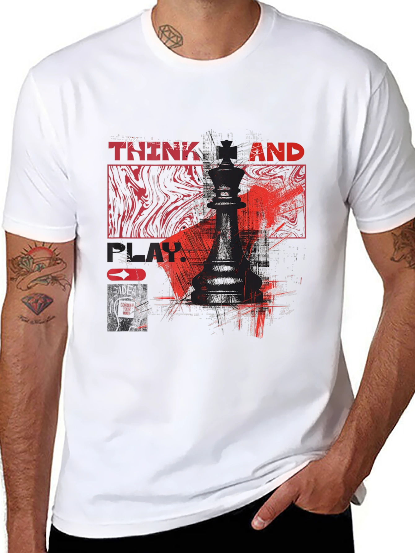 Think and Play Chess King T-Shirt