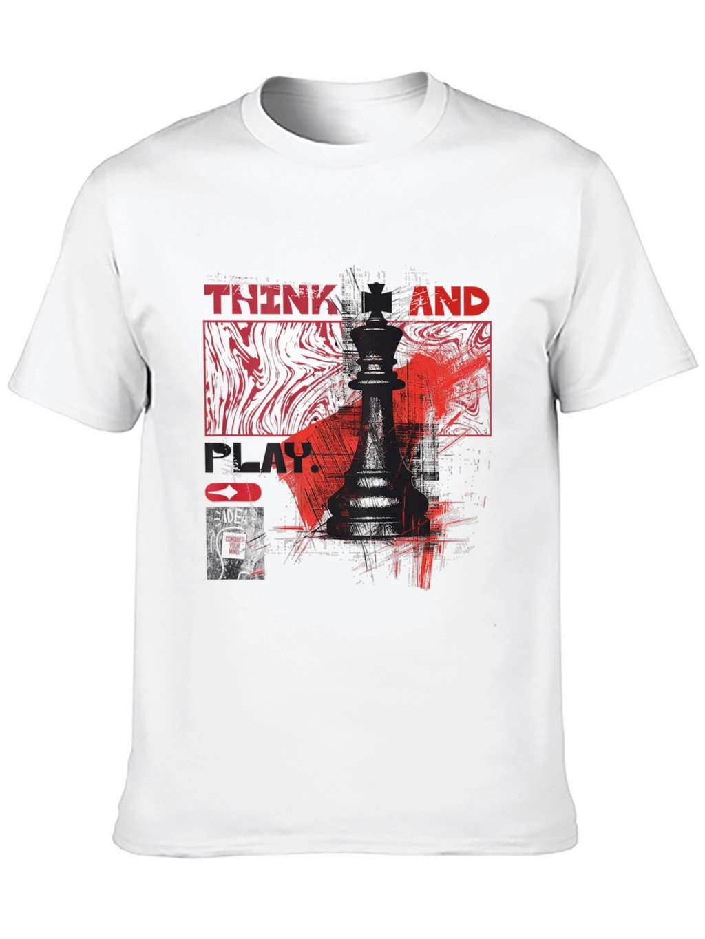 Think and Play Chess King T-Shirt