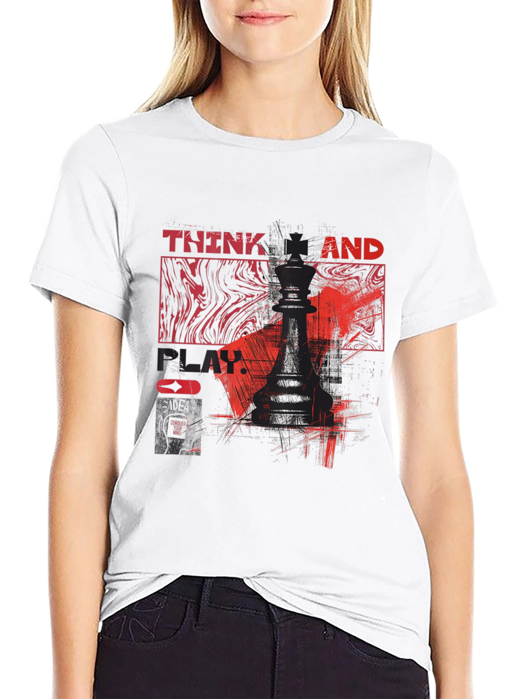 Think and Play Chess King T-Shirt